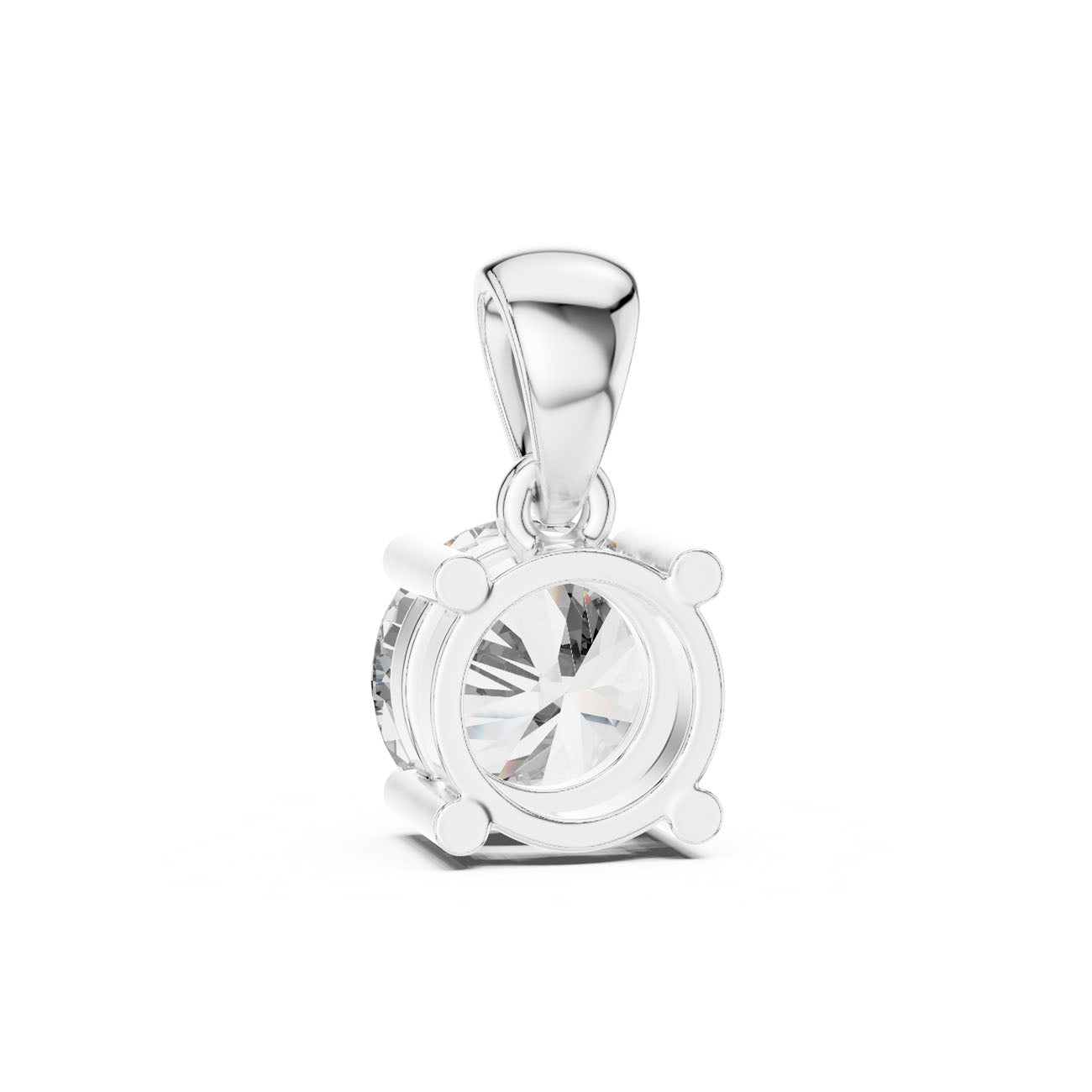 1.00 Ct. Round Brilliant Diamond Solitaire Pendant Necklace (PND-0001) 8
