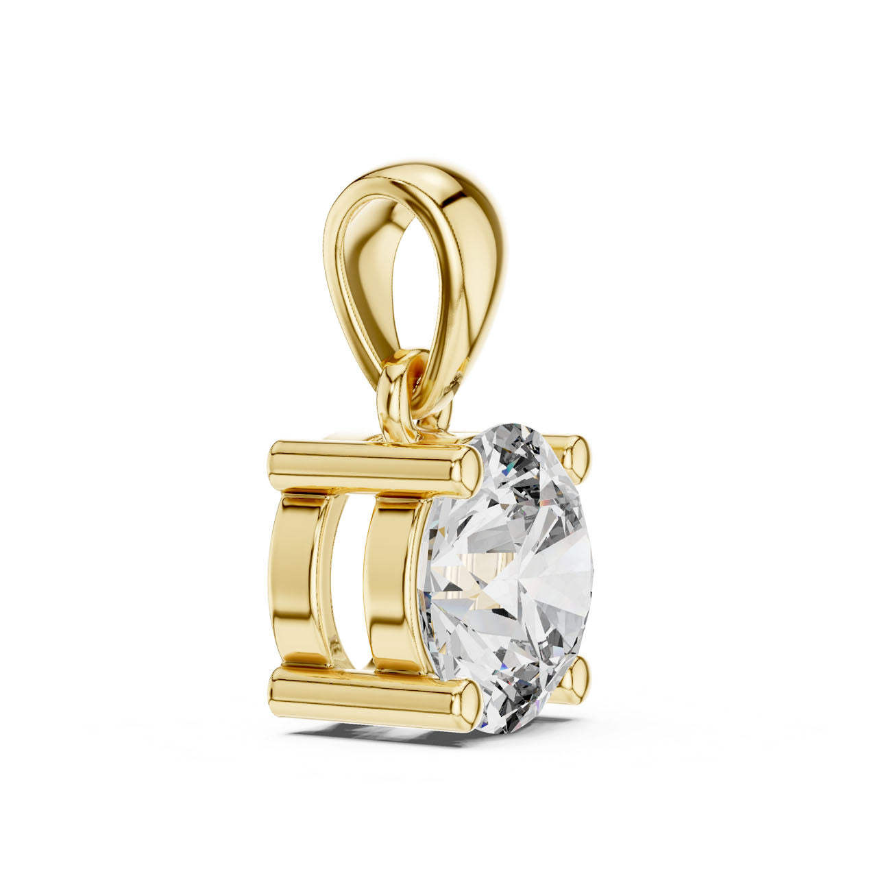 1.00 Ct. Round Brilliant Diamond Solitaire Pendant Necklace (PND-0001) 10