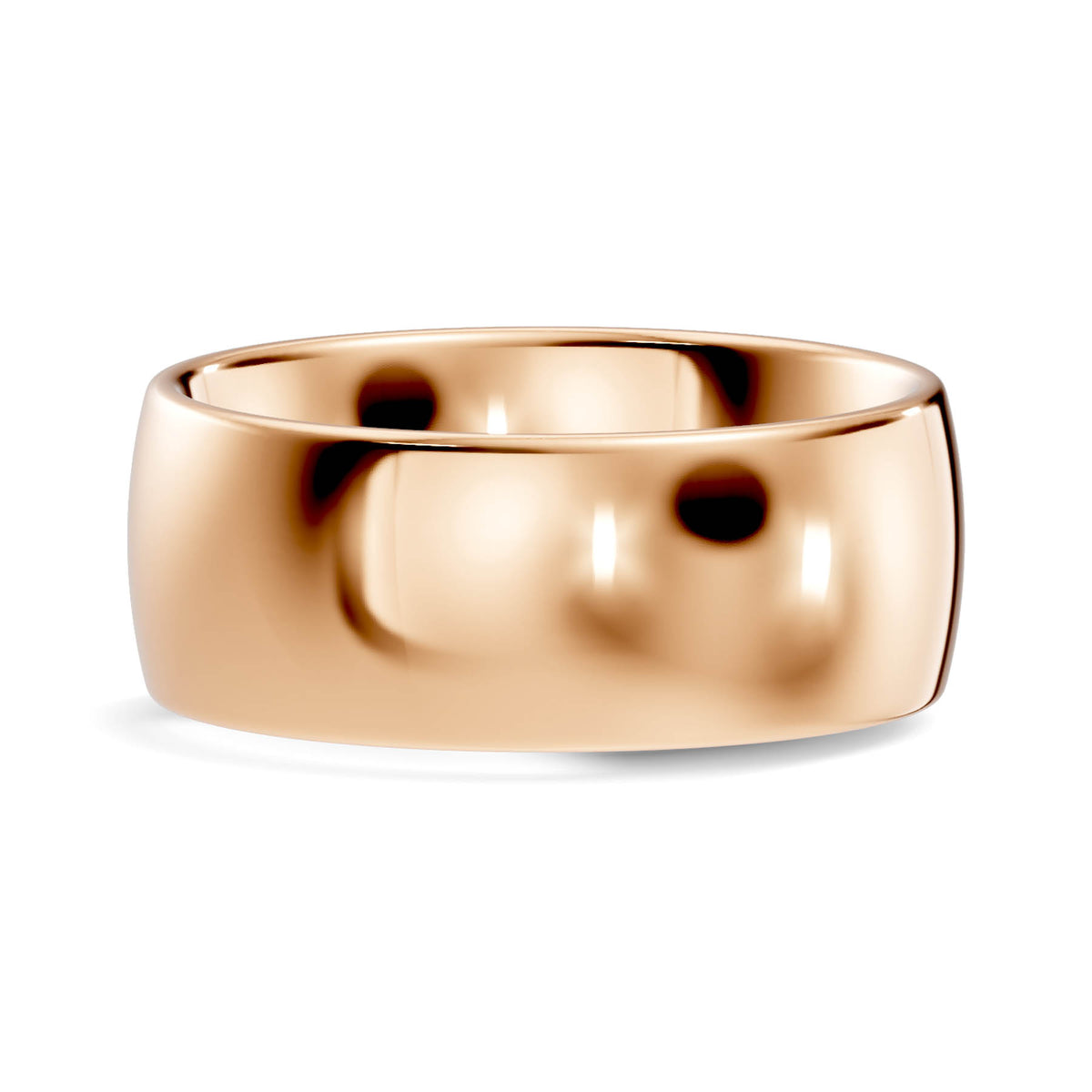 Classic Extra Wide High-Polish Domed Wedding Band (TBW-8MM) 12