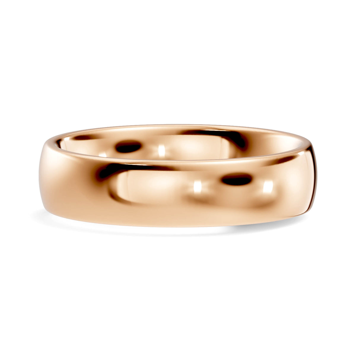Classic High-Polish Rounded Wedding Band (TBW-5MM) 9