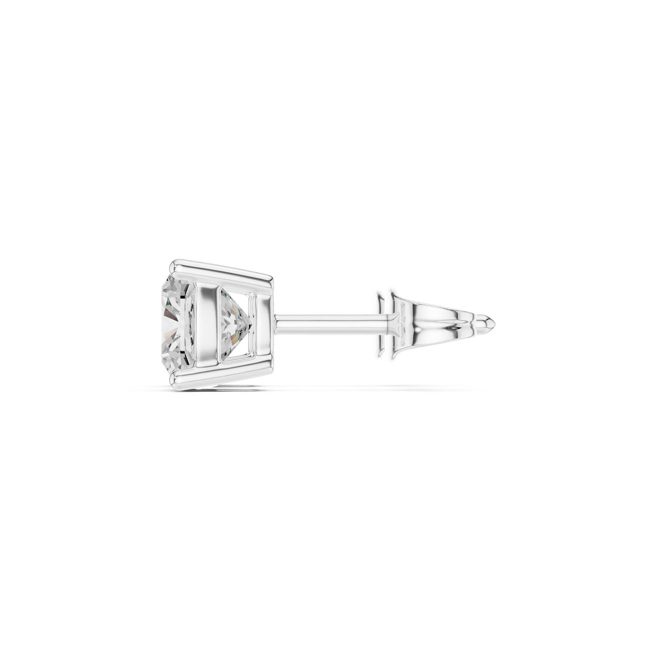 2.00 Ct. Brilliant Cushion-Cut Diamond Solitaire Stud Earrings with Classic Four-Prong Setting (SBER(2)) 11