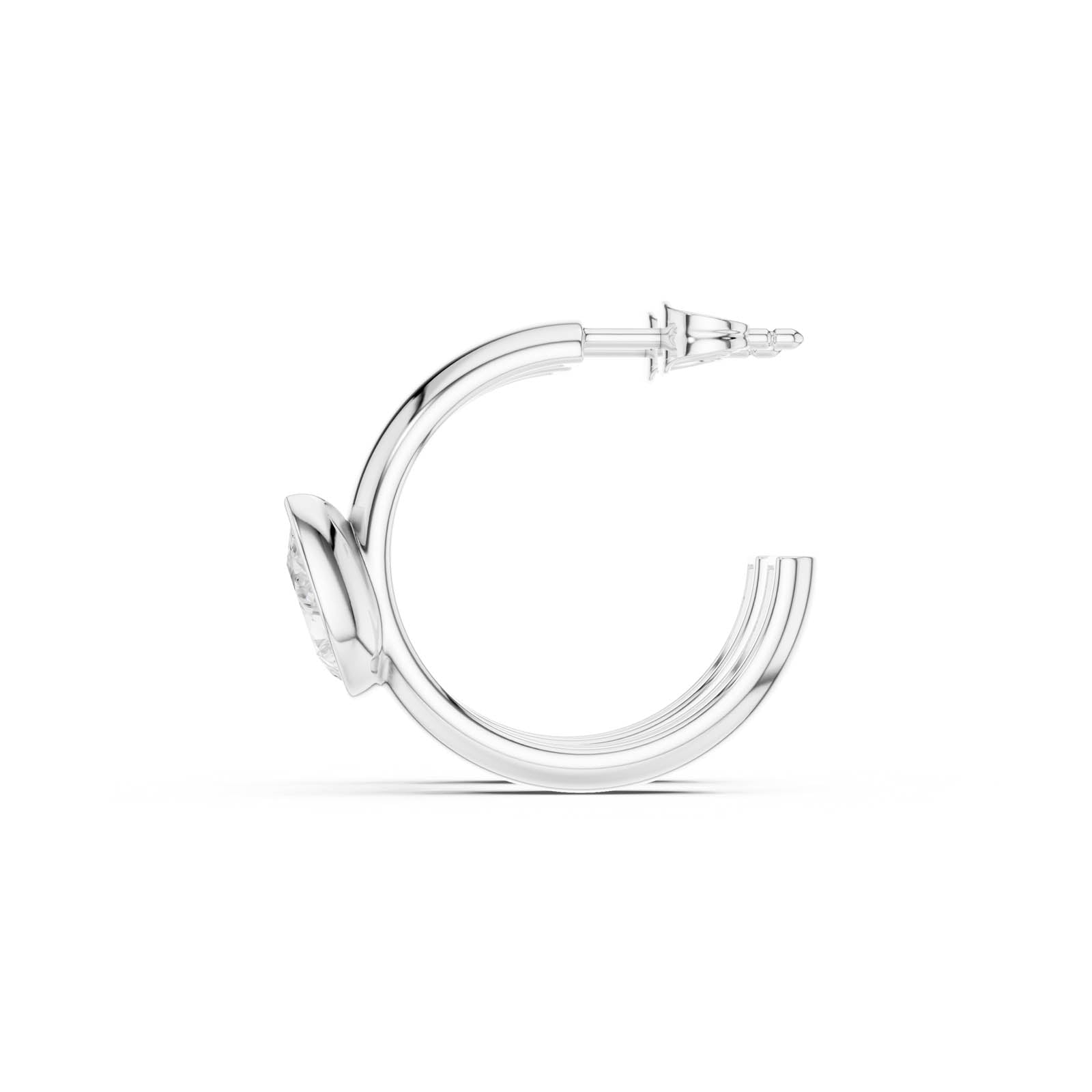1.90 Ct. Pear Diamond Huggie Earrings (SBER(34)) 2