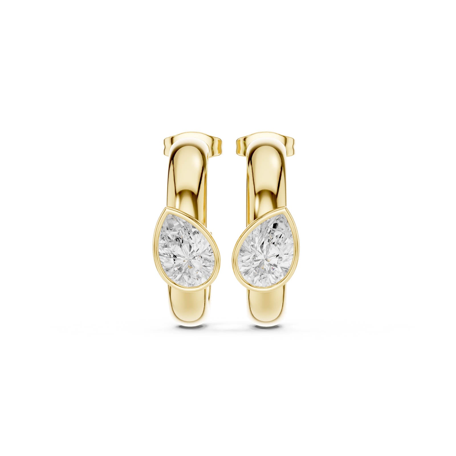 1.90 Ct. Pear Diamond Huggie Earrings (SBER(34)) 9