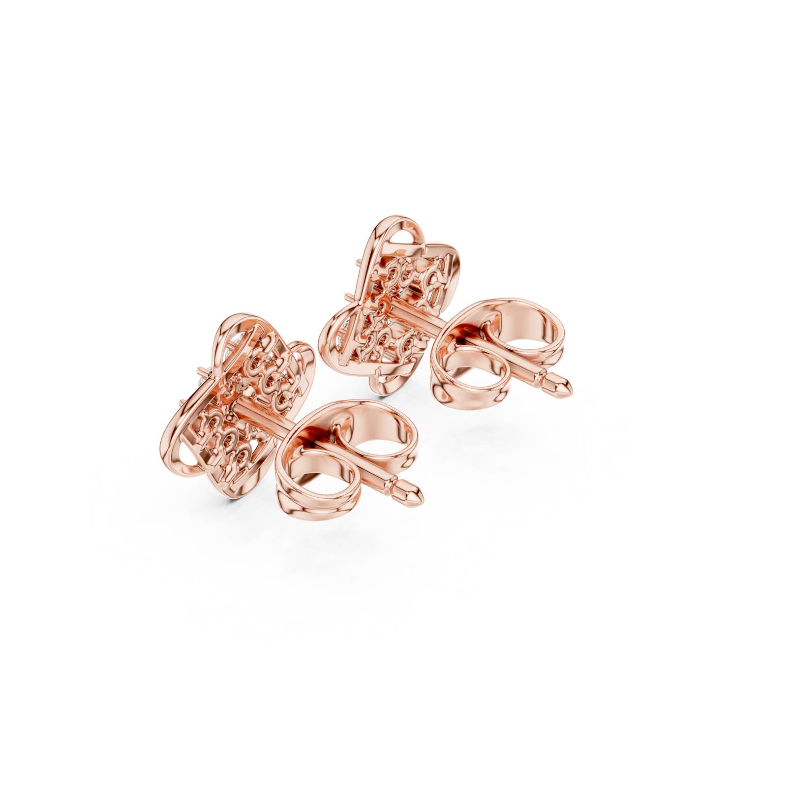 .15 Ct. Diamond Cluster Openwork Earrings (SBER(39)) 4