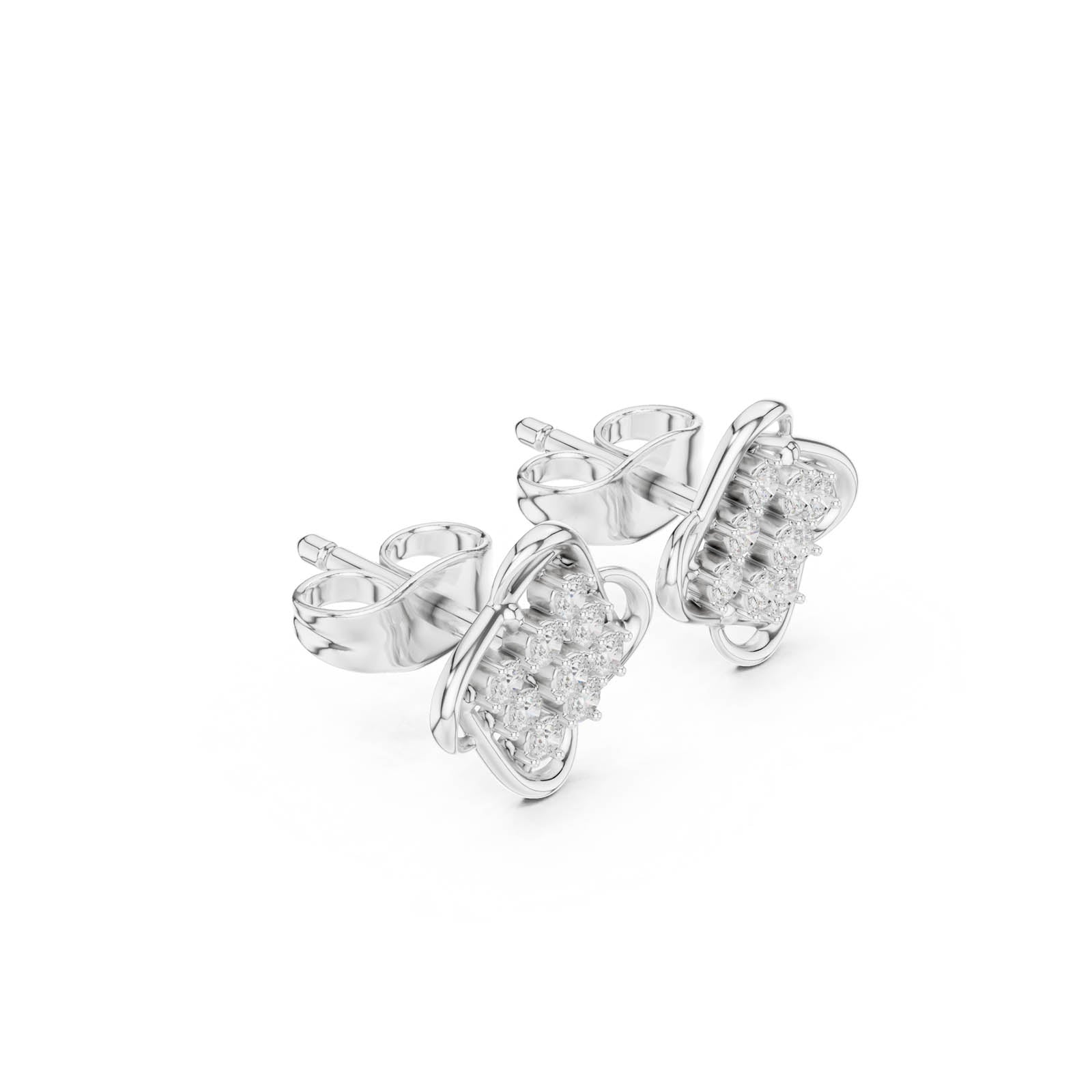 .15 Ct. Diamond Cluster Openwork Earrings (SBER(39)) 12