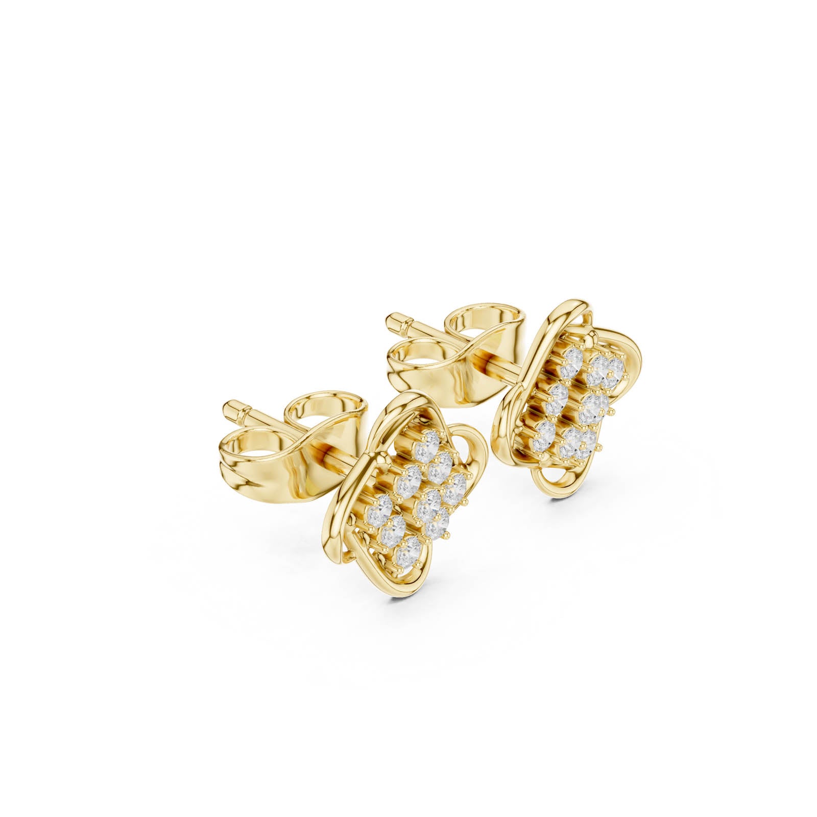 .15 Ct. Diamond Cluster Openwork Earrings (SBER(39)) 2