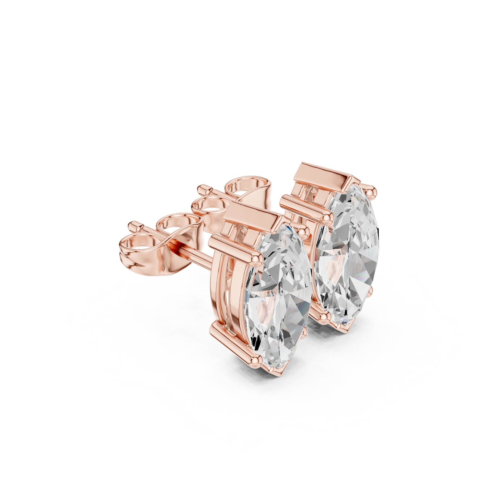 3.00 Ct. Marquise Diamond Stud Earrings (SBER(4)) 12