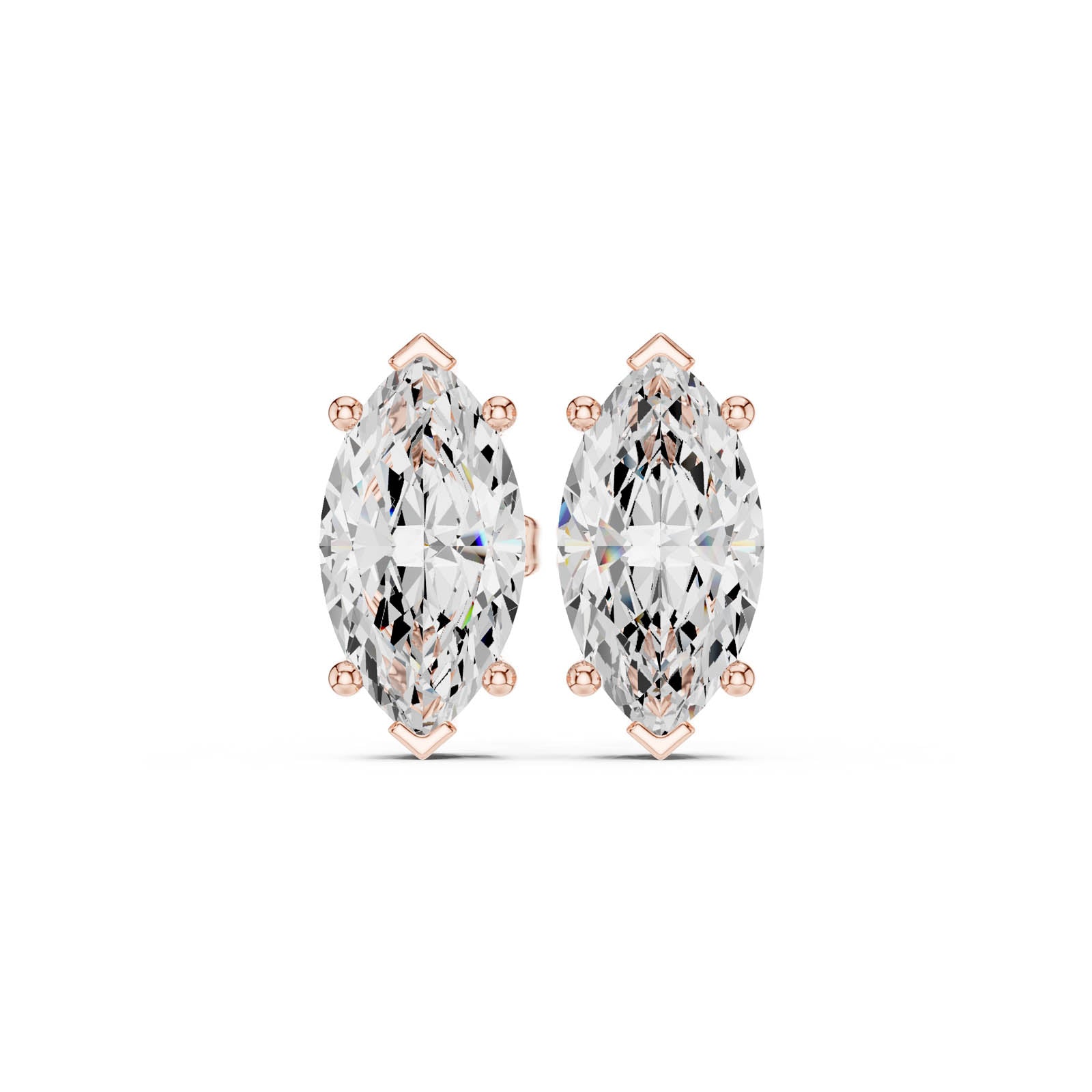 3.00 Ct. Marquise Diamond Stud Earrings (SBER(4)) 5