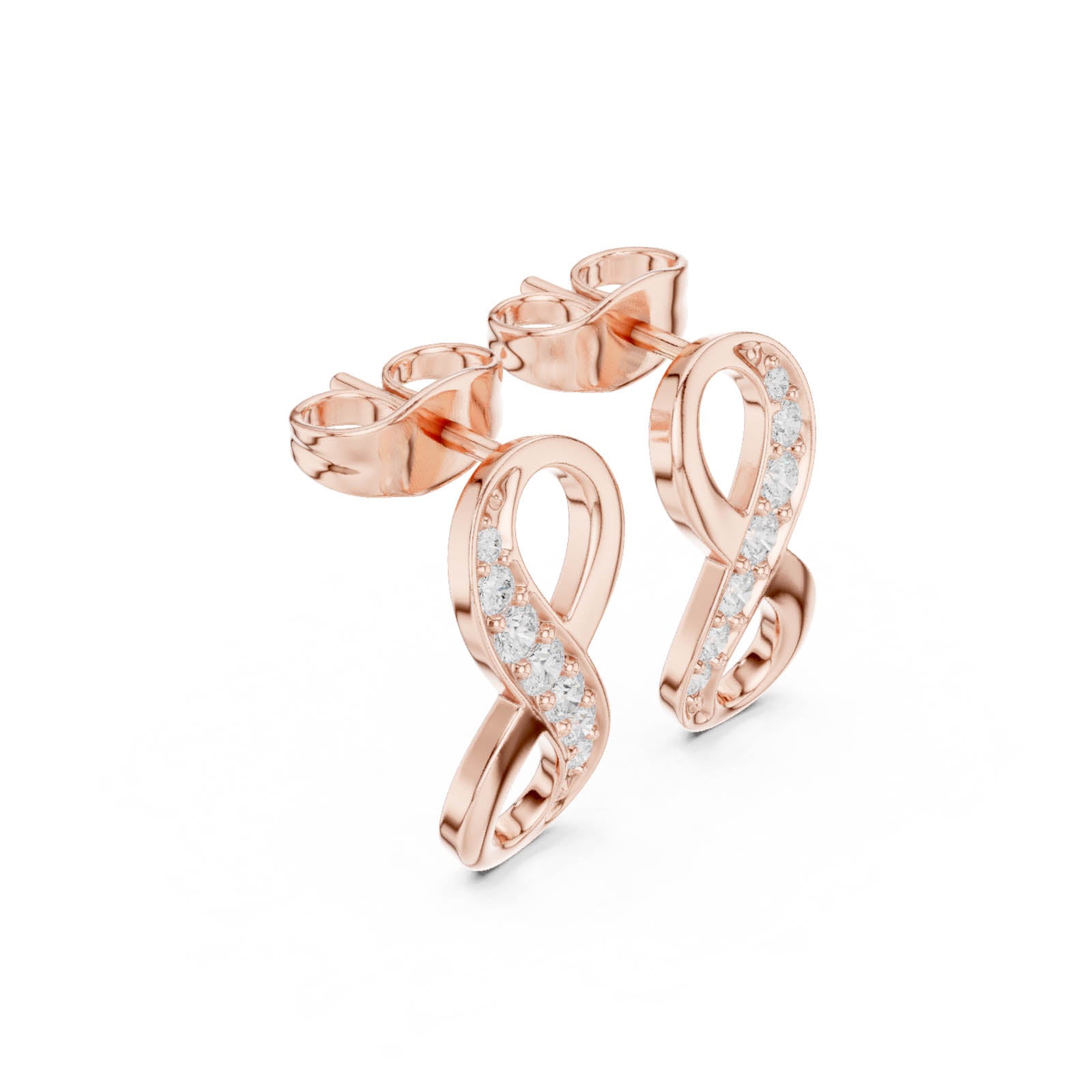 .16 Ct. Infinity Diamond Earrings (SBER(51)) 12