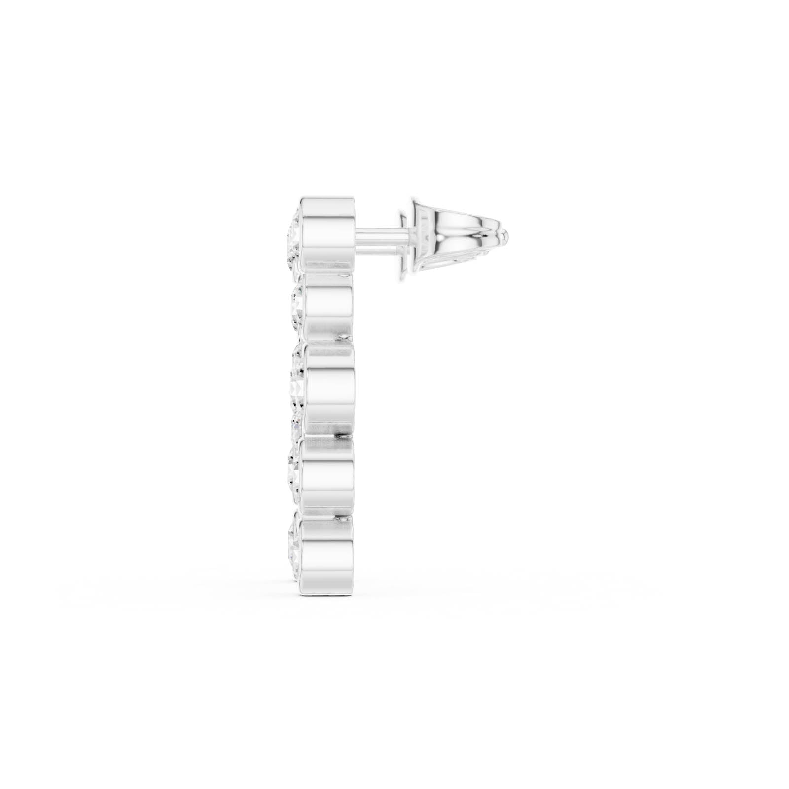 .79 Ct. Bezel-Set Round Diamond Drop Earrings (SBER(52)) 8