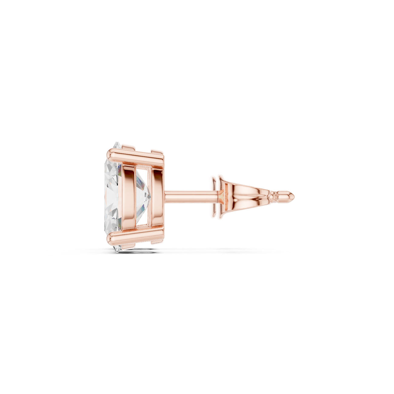 2.00 Ct. Oval Diamond Solitaire Earrings with Four-Prong Setting (SBER(5)) 11