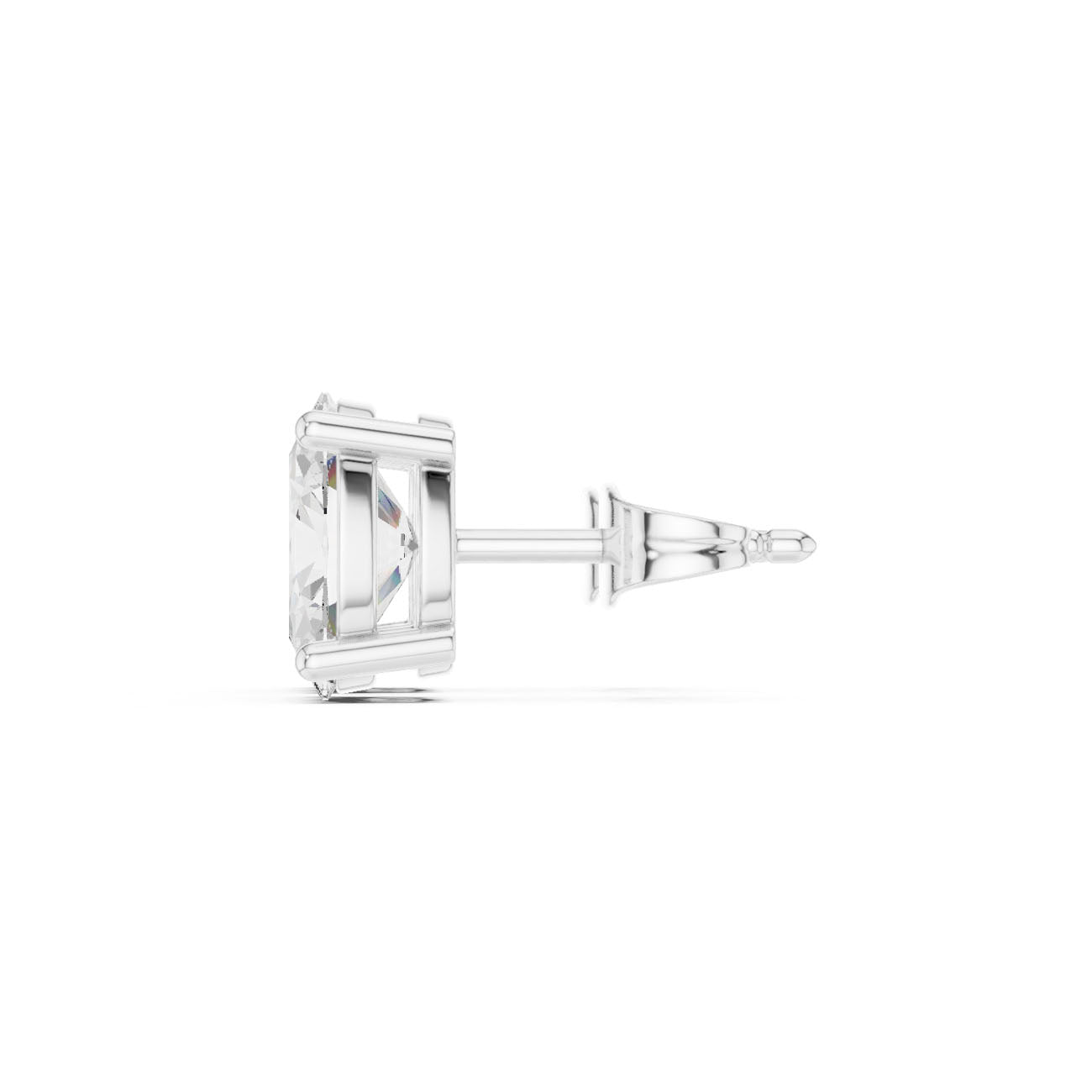 2.00 Ct. Oval Diamond Solitaire Earrings with Four-Prong Setting (SBER(5)) 12