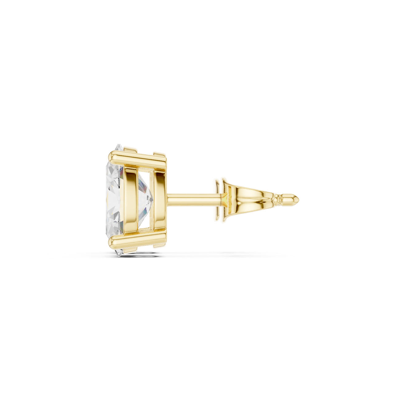 2.00 Ct. Oval Diamond Solitaire Earrings with Four-Prong Setting (SBER(5)) 3