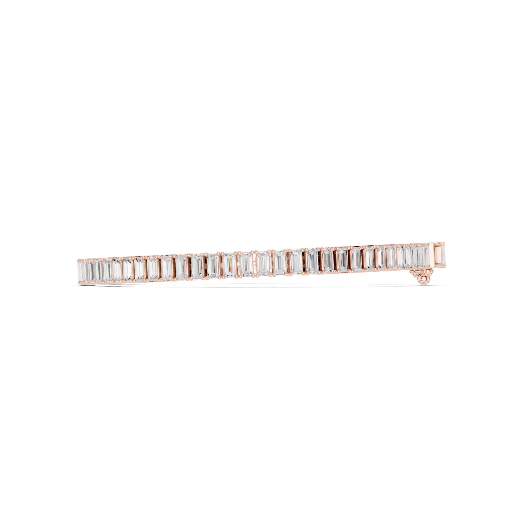 צמיד טניס עם יהלומים בחיתוך באגט, 3.46 קרט (SBMB (3)) 11