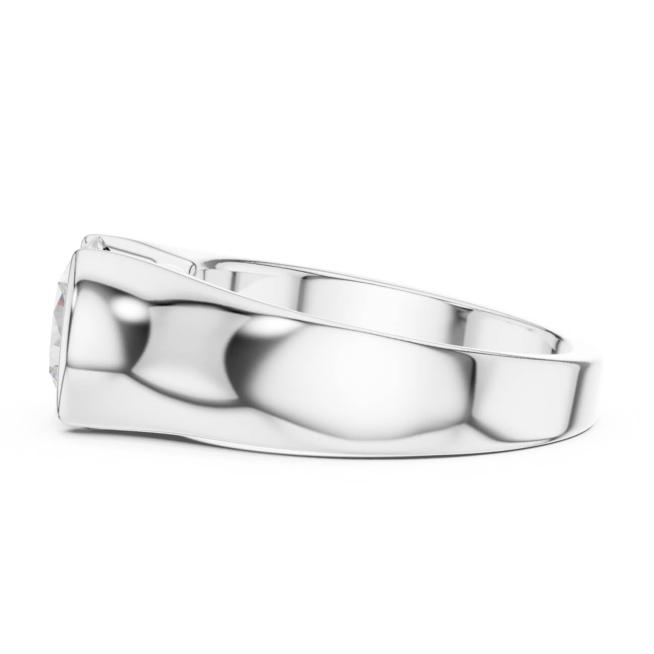 1.50 Ct. Round Diamond Solitaire with Sculpted Tension Style Band (SBMR(11)) 12