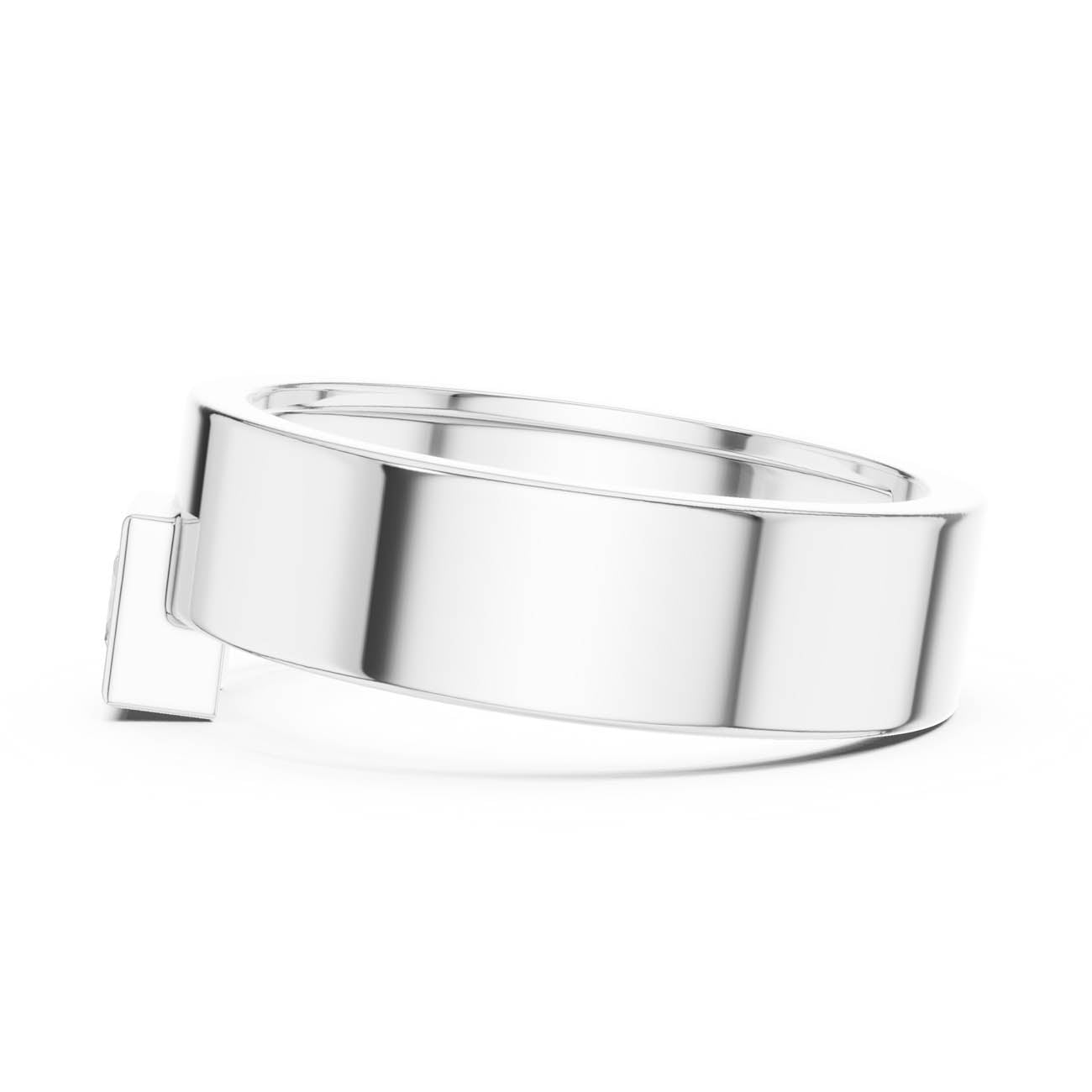 .25 Ct. Princess Cut Diamond Bezel Ring (SBMR(2)) 11
