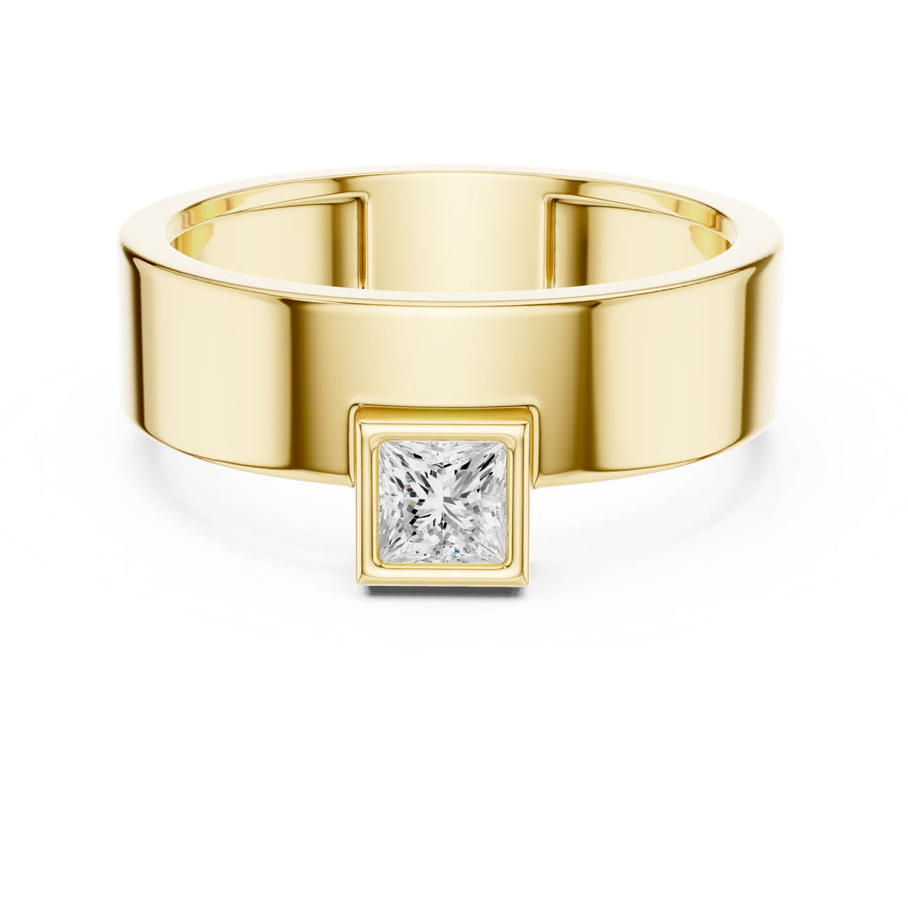 .25 Ct. Princess Cut Diamond Bezel Ring (SBMR(2))