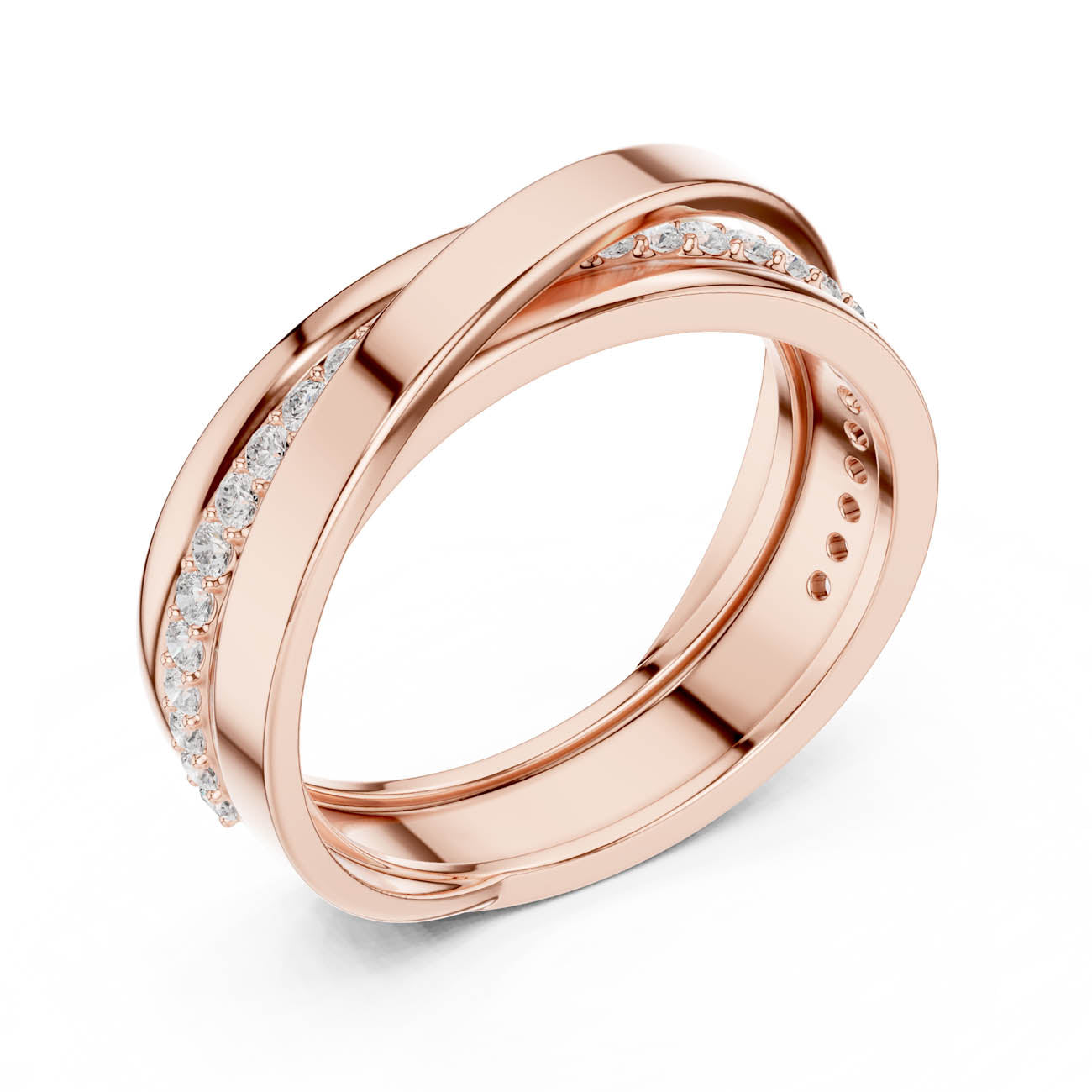.29 Ct. Twisted Diamond Band with Pavé Accents (SBMR(41)) 6