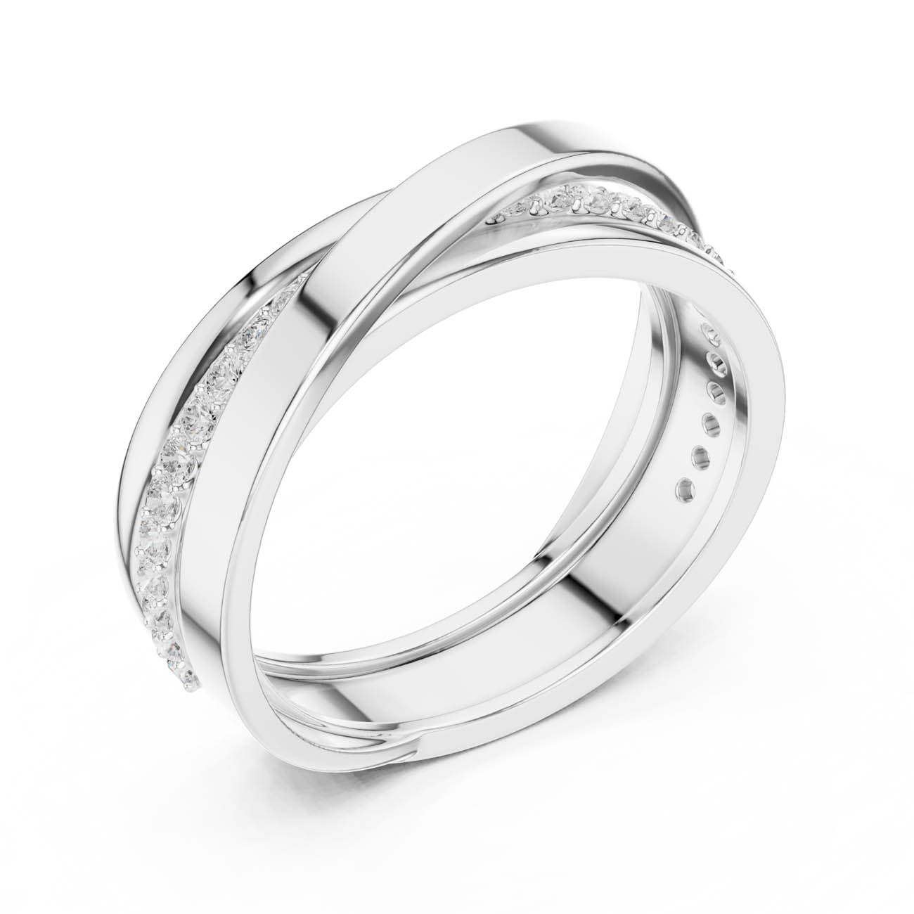 .29 Ct. Twisted Diamond Band with Pavé Accents (SBMR(41)) 8