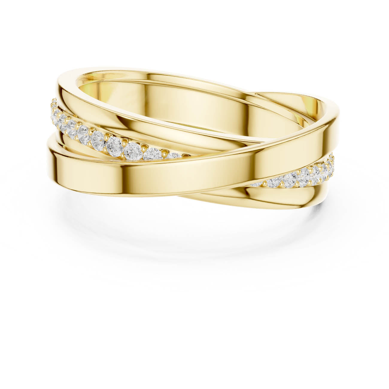 .29 Ct. Twisted Diamond Band with Pavé Accents (SBMR(41))