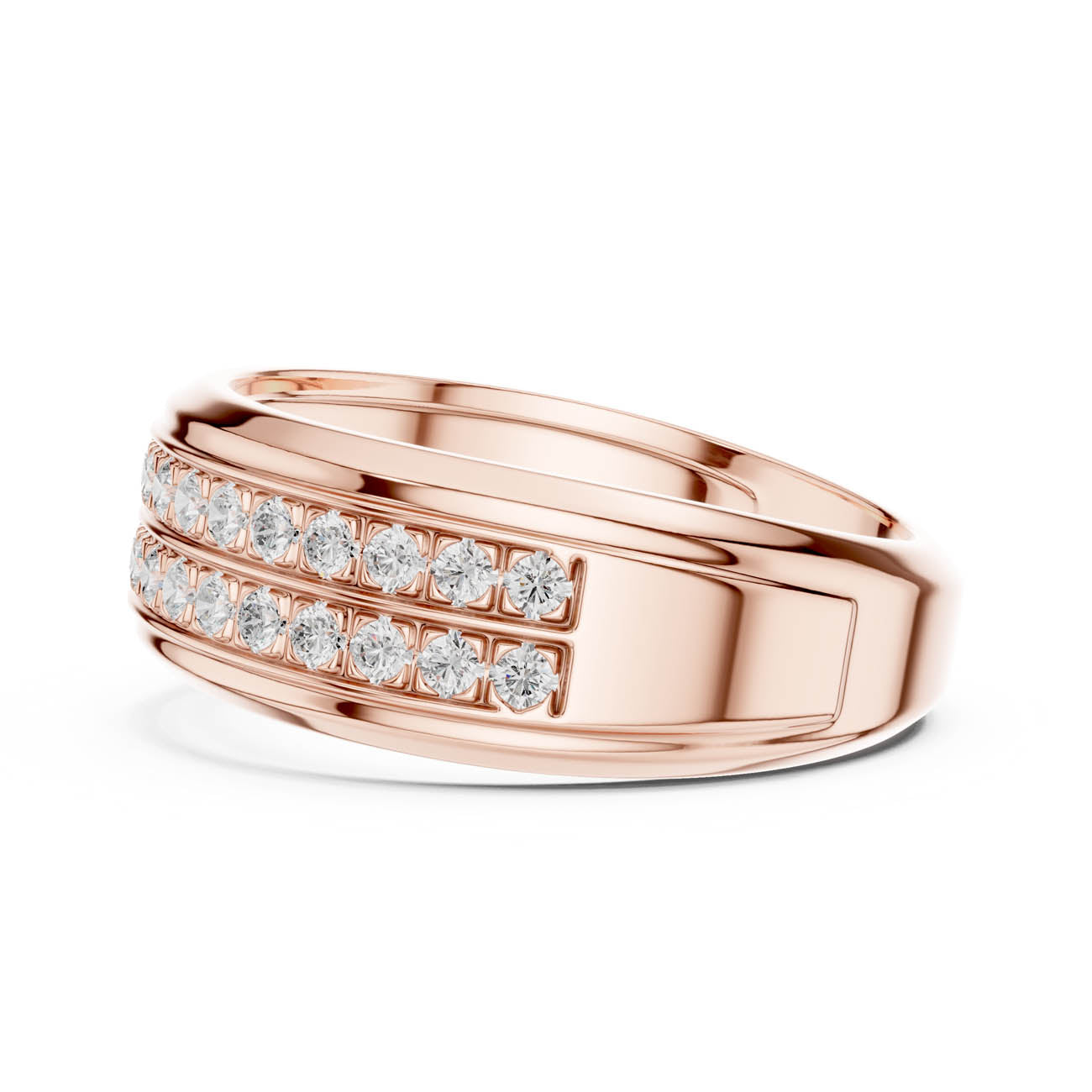 .57 Ct. Diamond Band Ring with Dual Channel-Set Rows (SBMR(8)) 11
