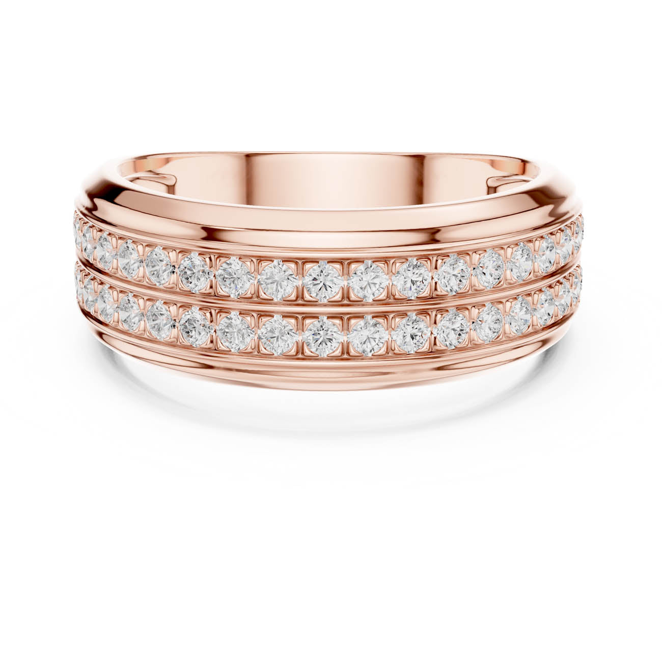 .57 Ct. Diamond Band Ring with Dual Channel-Set Rows (SBMR(8)) 7