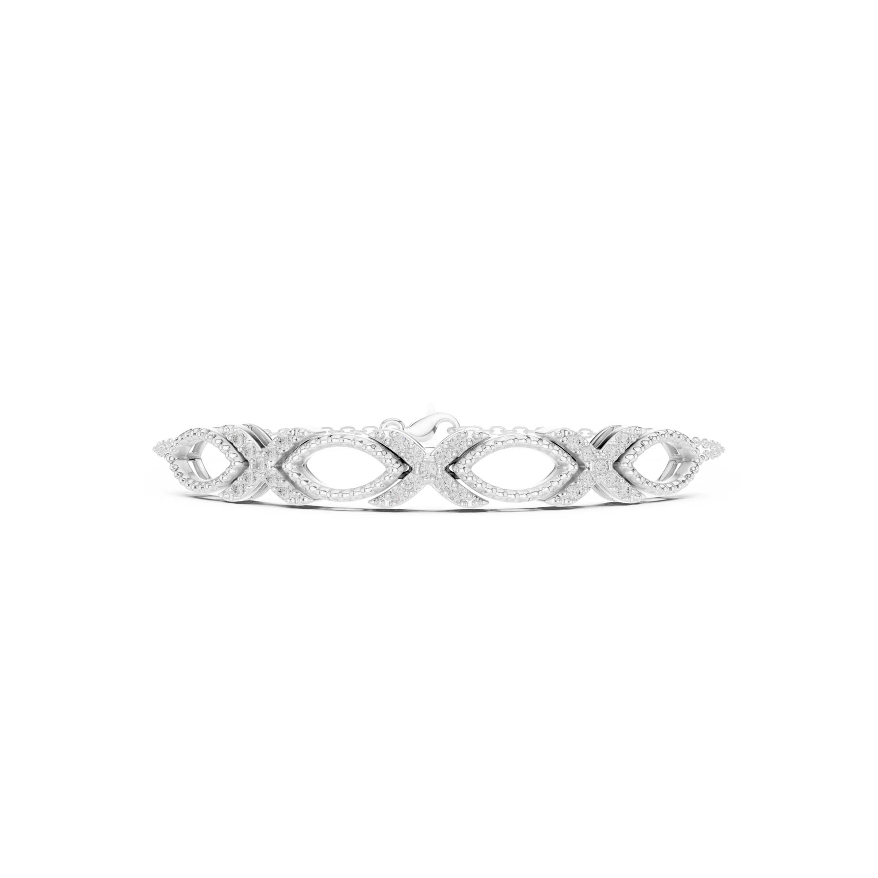 .34 Ct. Marquise-Inspired Diamond Link Bracelet (SBWB (30))