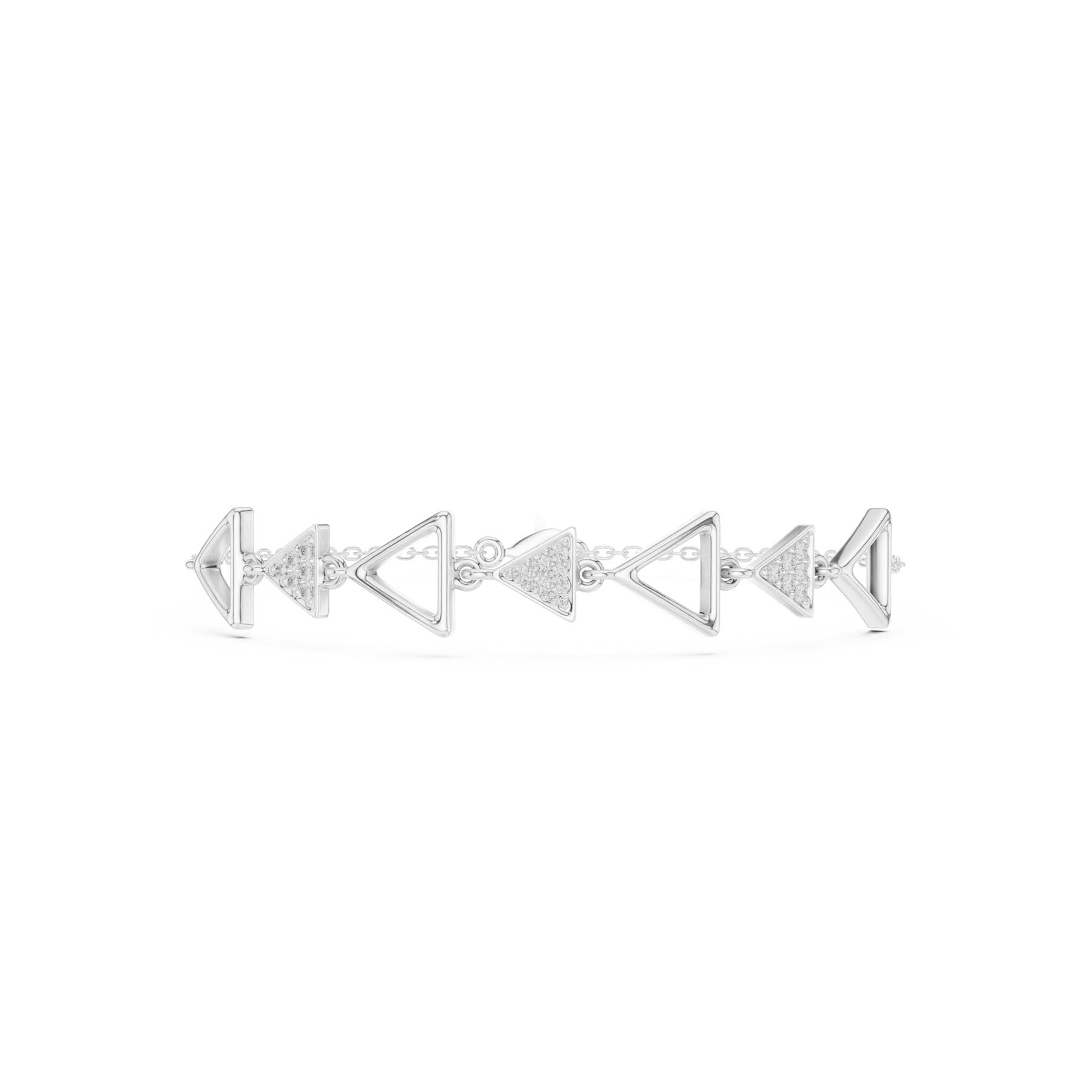 .15 Ct. Geometric Triangle Diamond Bracelet (SBWB (32))