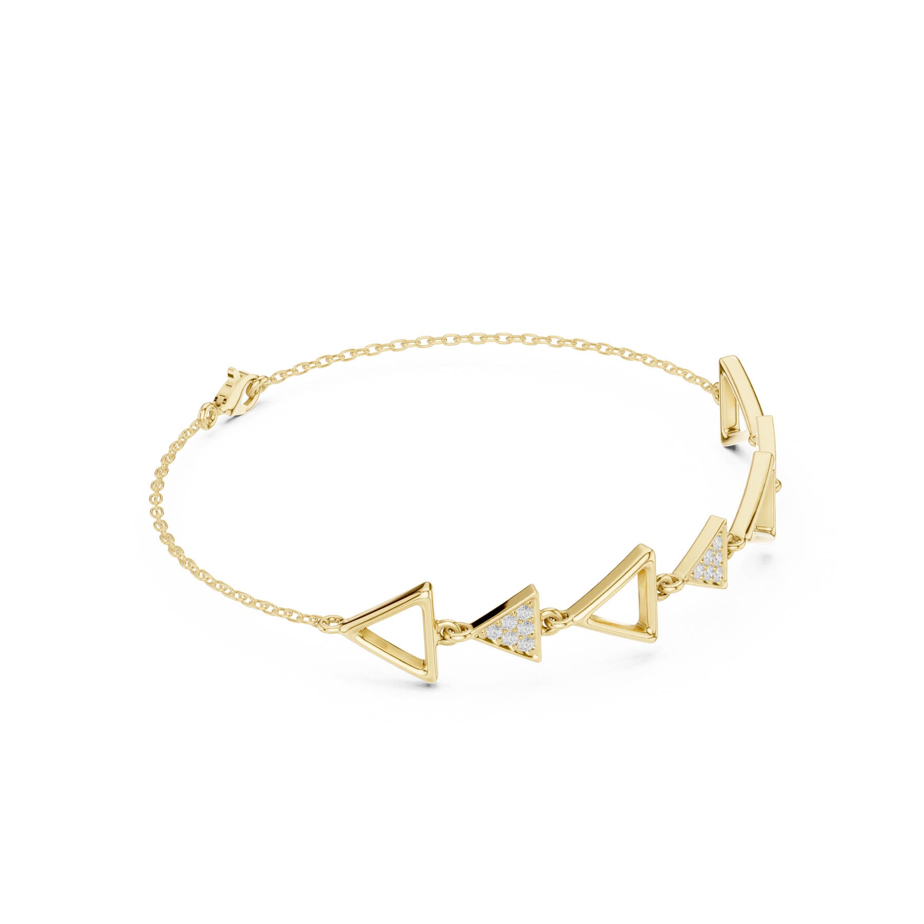 .15 Ct. Geometric Triangle Diamond Bracelet (SBWB (32))