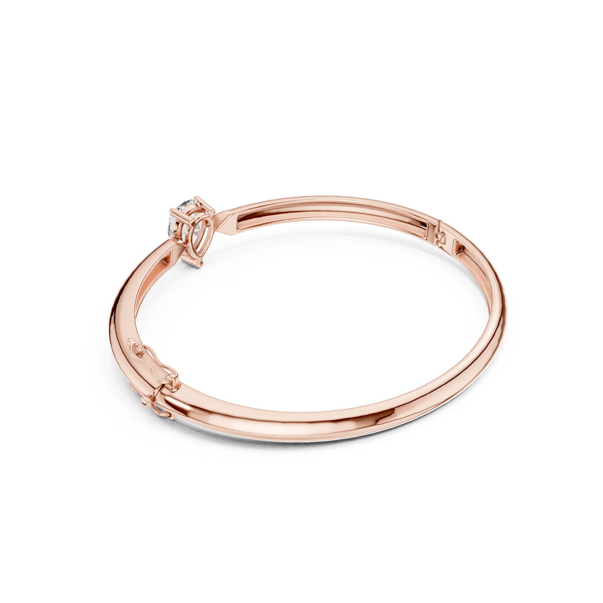 1.97 Ct. Pear Diamond Solitaire Bangle Bracelet (SBWB (34)) 3