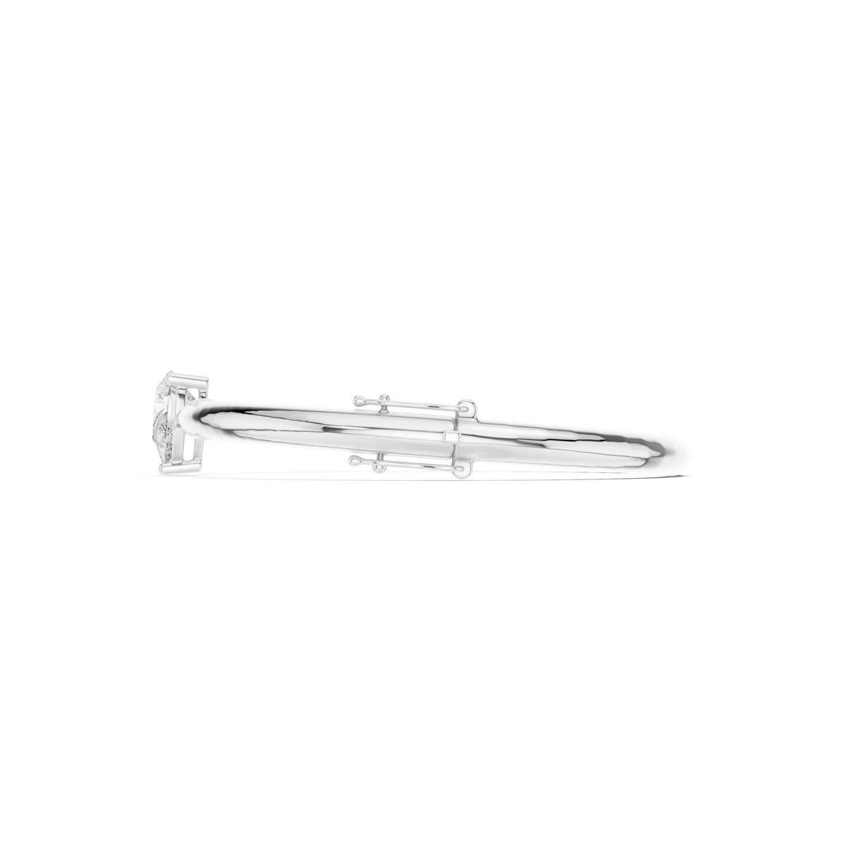 1.97 Ct. Pear Diamond Solitaire Bangle Bracelet (SBWB (34)) 6