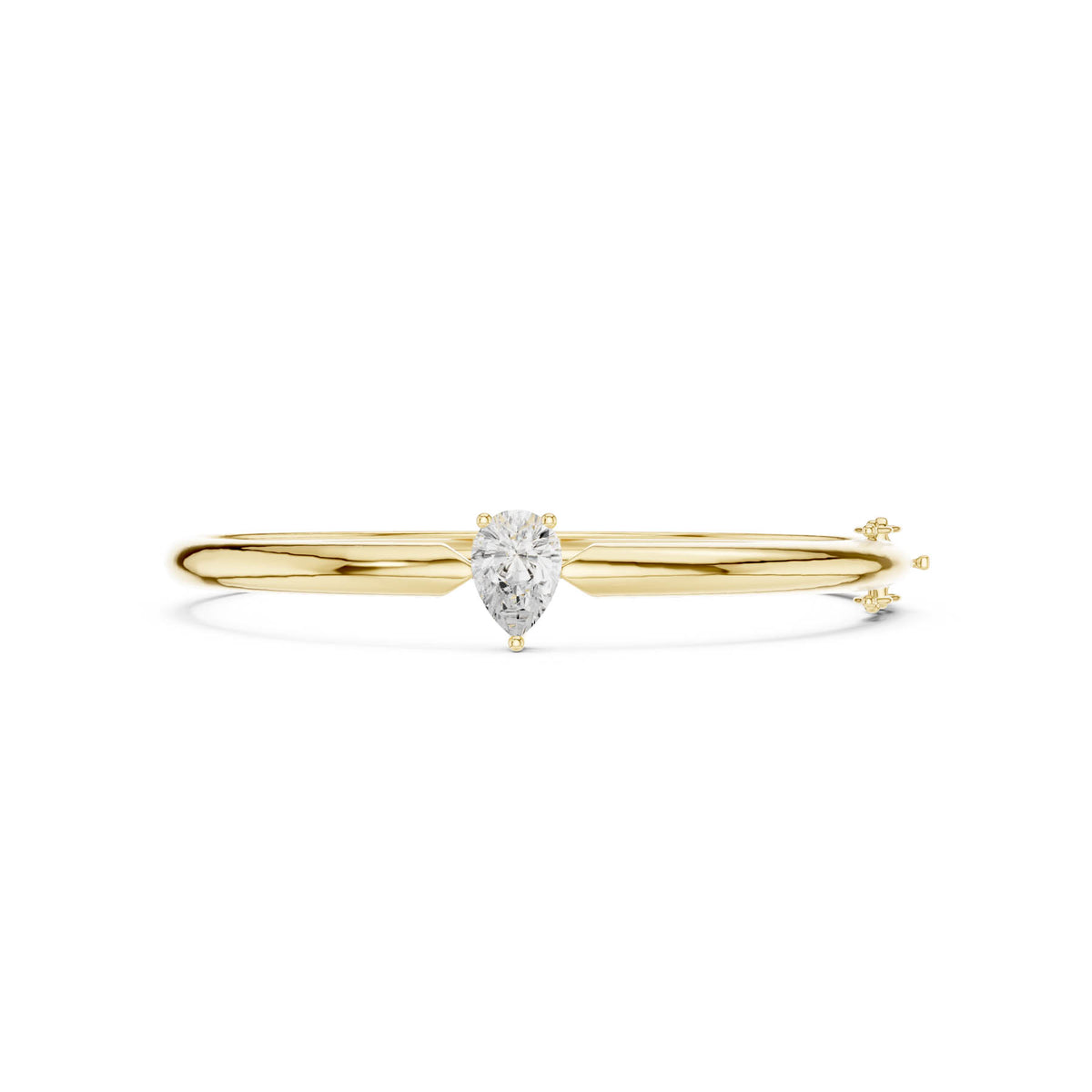 1.97 Ct. Pear Diamond Solitaire Bangle Bracelet (SBWB (34)) 9
