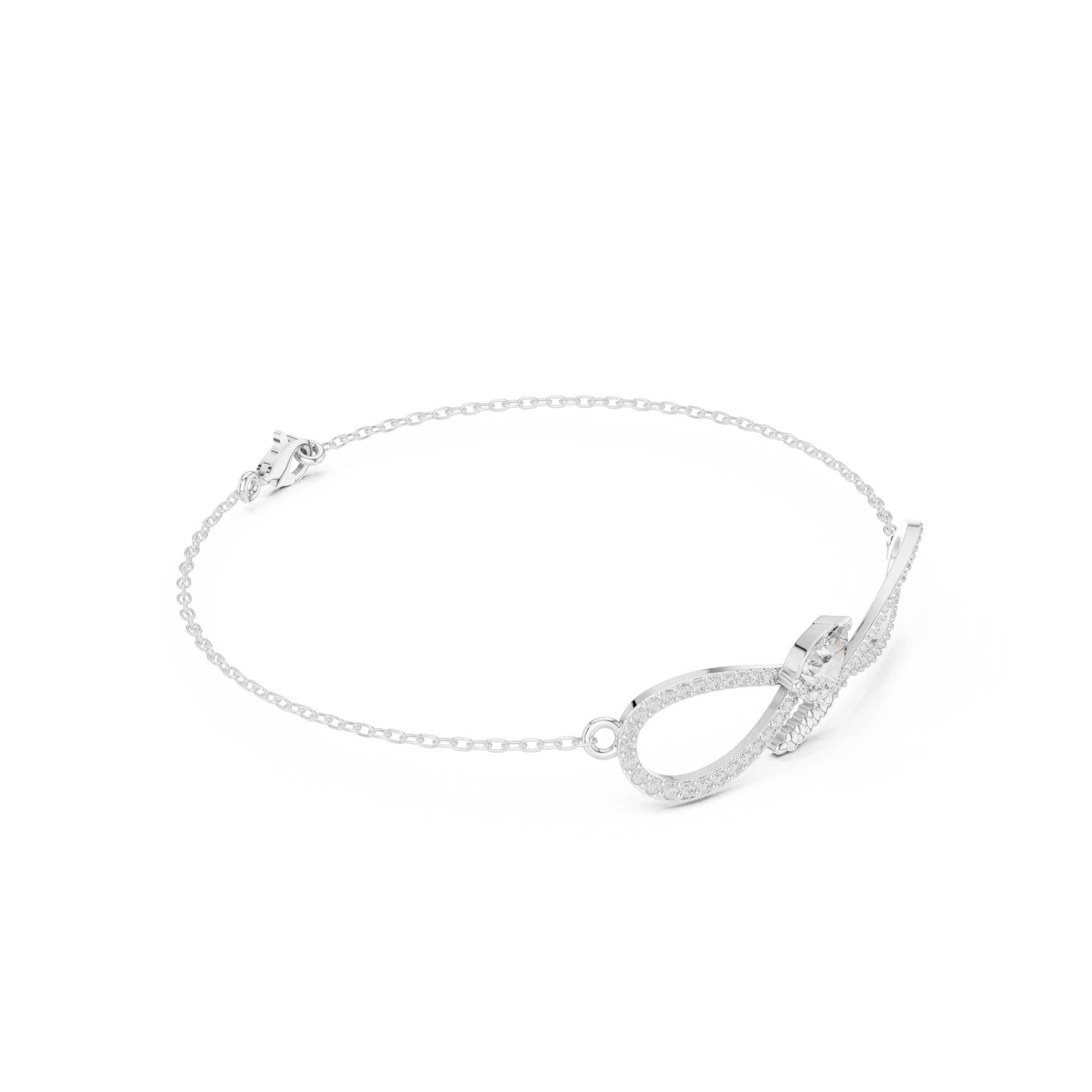 .55 Ct. Pear Diamond Infinity Bracelet (SBWB (40))