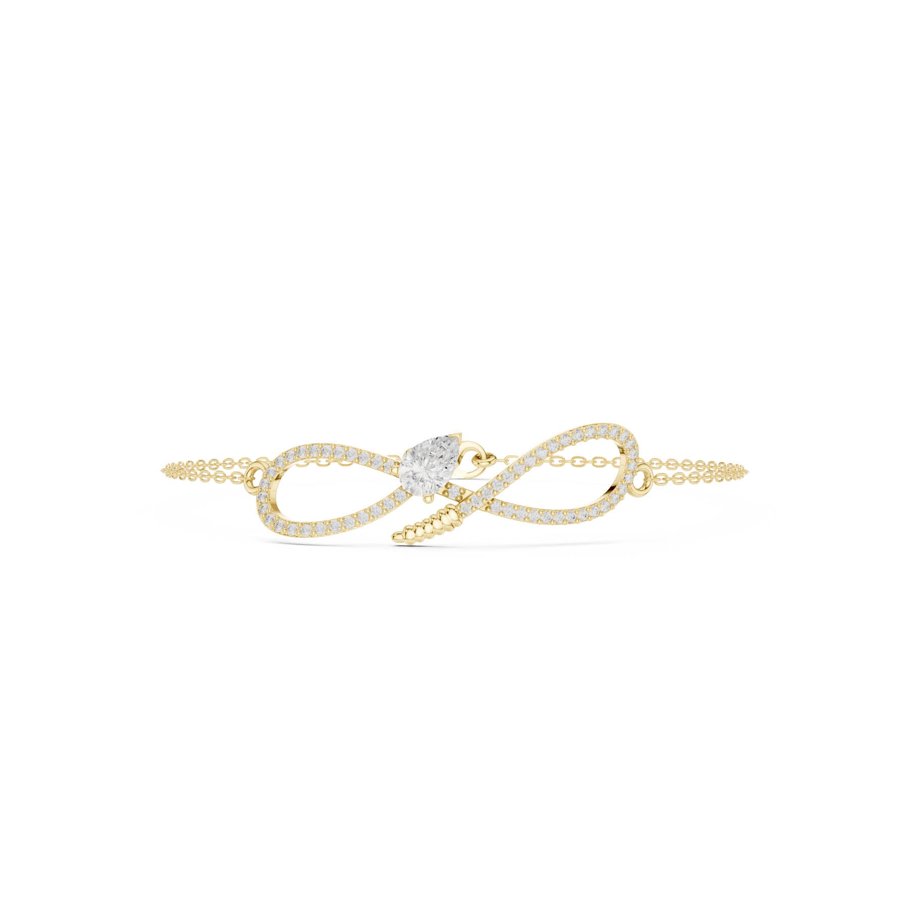 .55 Ct. Pear Diamond Infinity Bracelet (SBWB (40))
