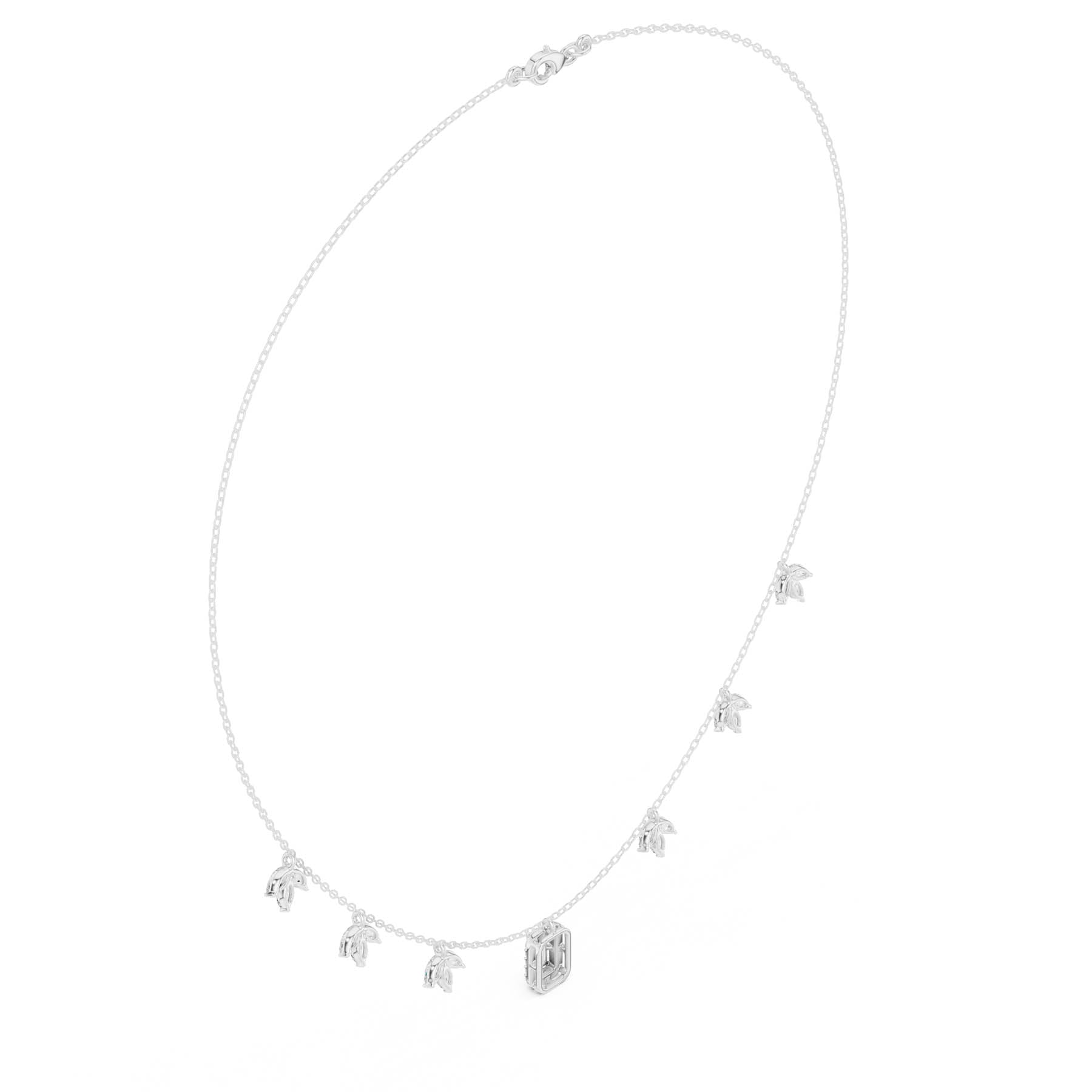 1.73 Ct. Baguette Diamond Pendant Necklace with Marquise Accents (SBWN (15)) 5