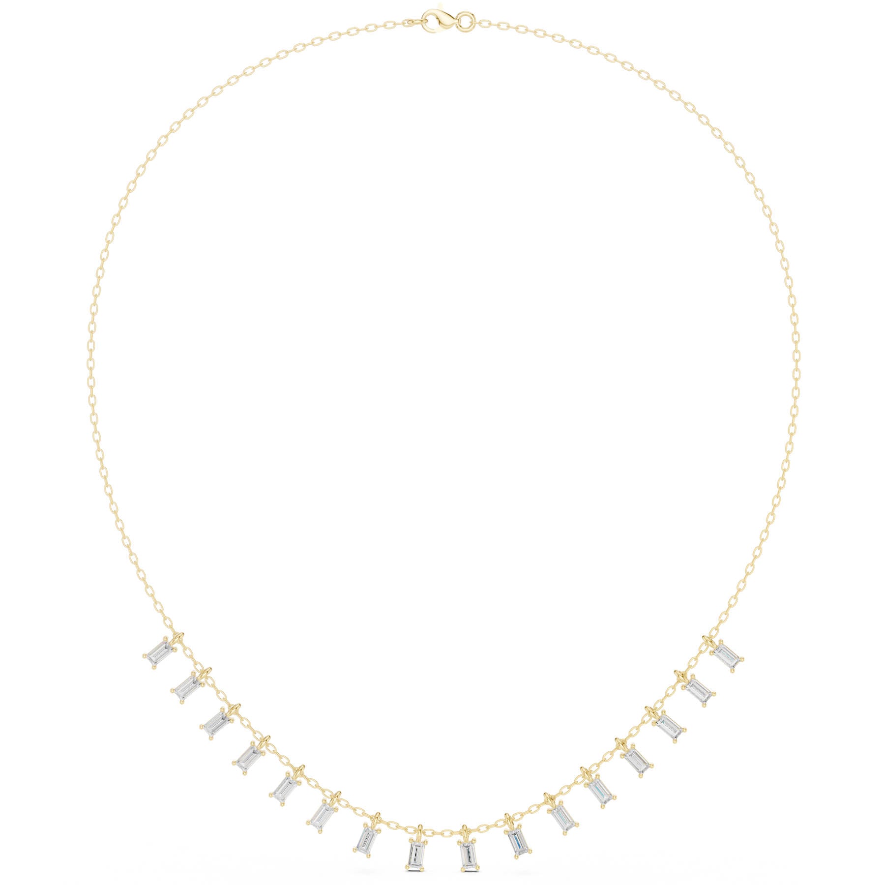 1.74 Ct. Baguette Diamond Bar Drop Necklace (SBWN (26)) 10