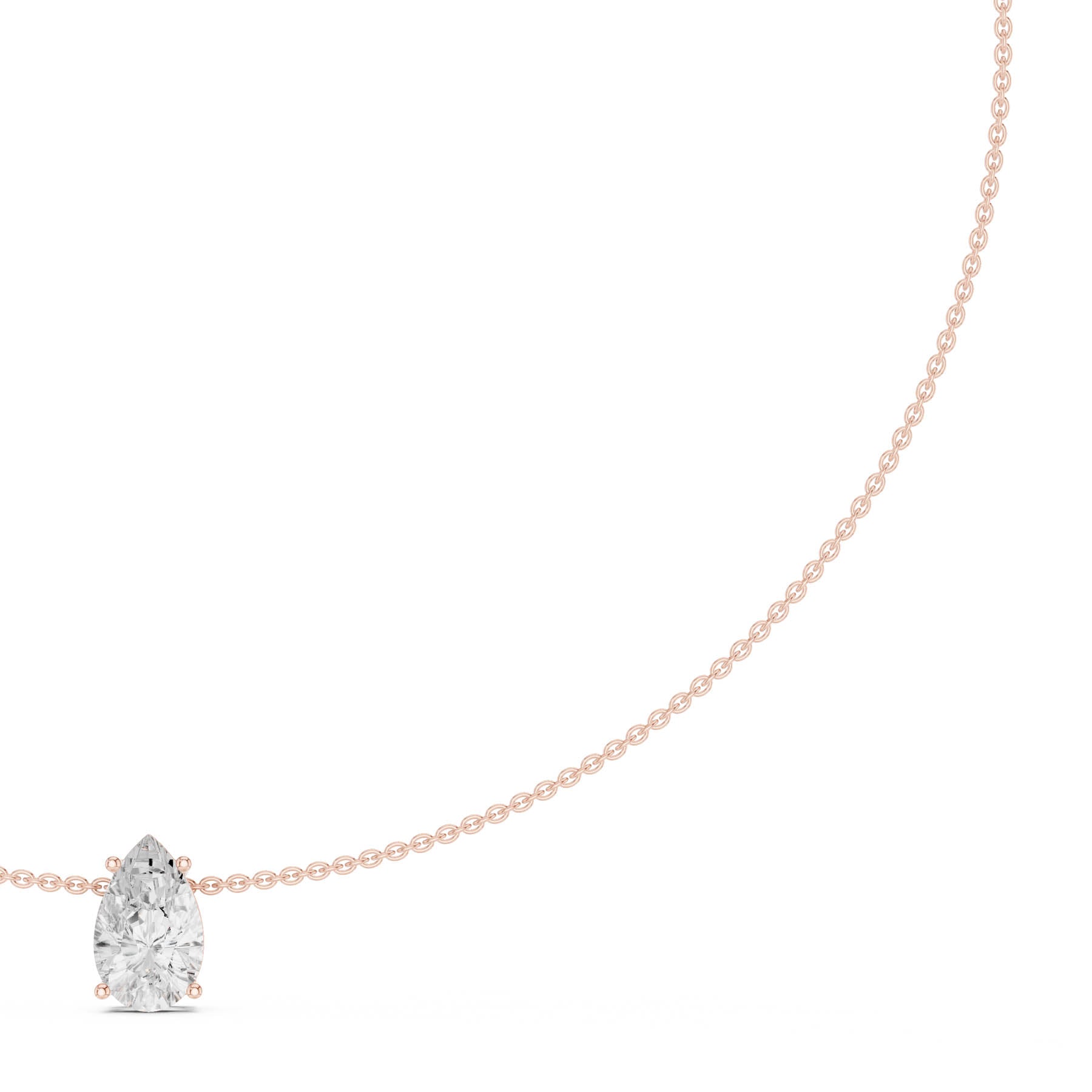 3.07 Ct. Pear Shape Diamond Solitaire Pendant Necklace (SBWN (31)) 11