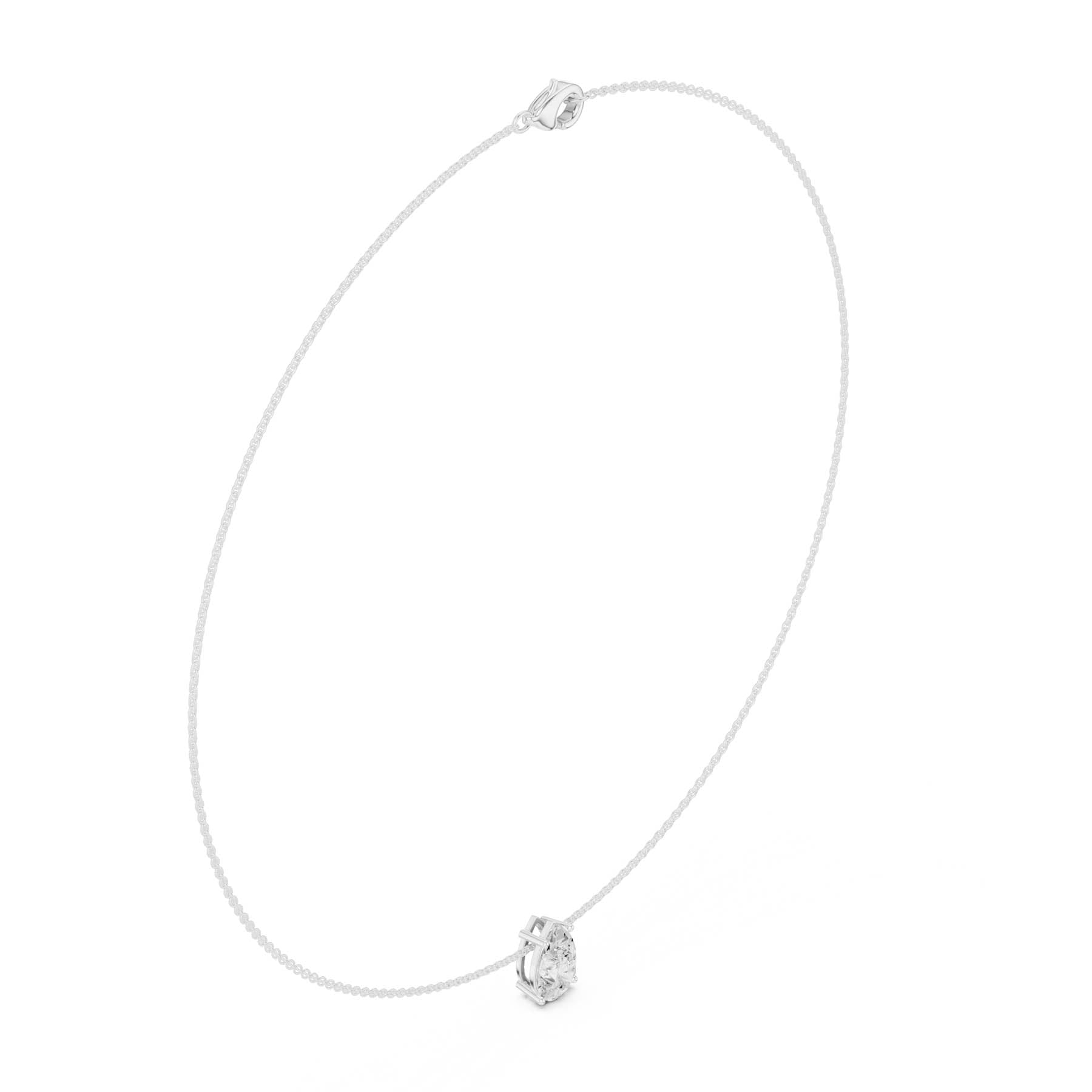 3.07 Ct. Pear Shape Diamond Solitaire Pendant Necklace (SBWN (31)) 12