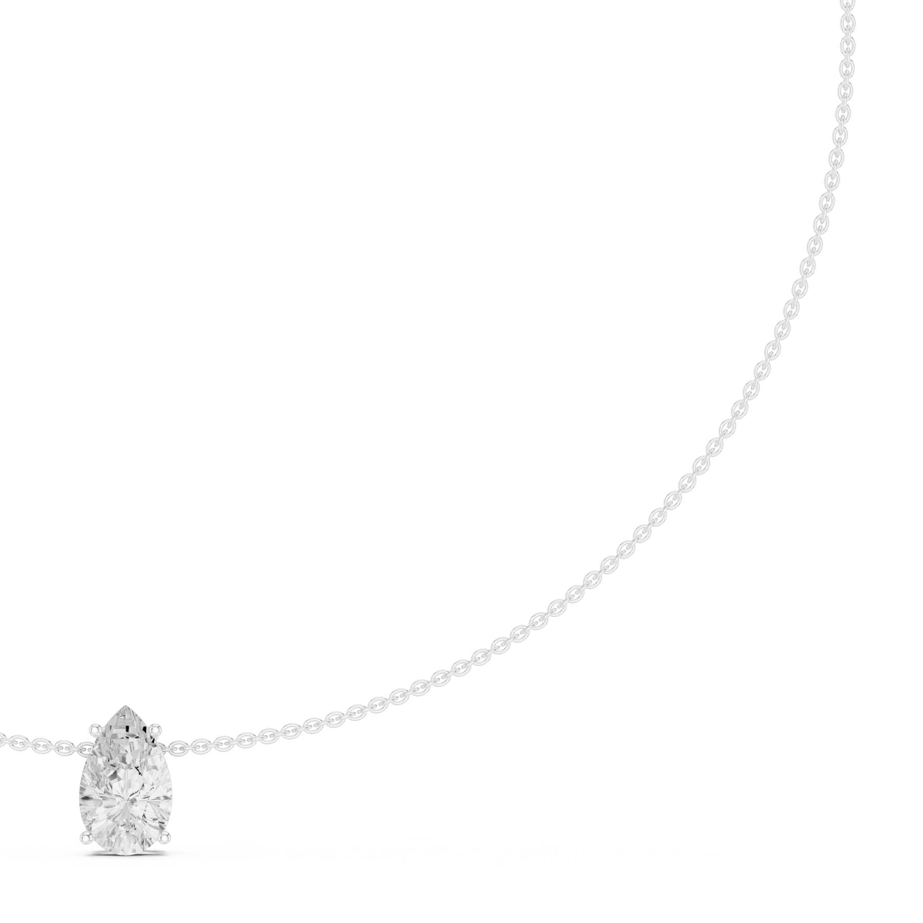 3.07 Ct. Pear Shape Diamond Solitaire Pendant Necklace (SBWN (31)) 1