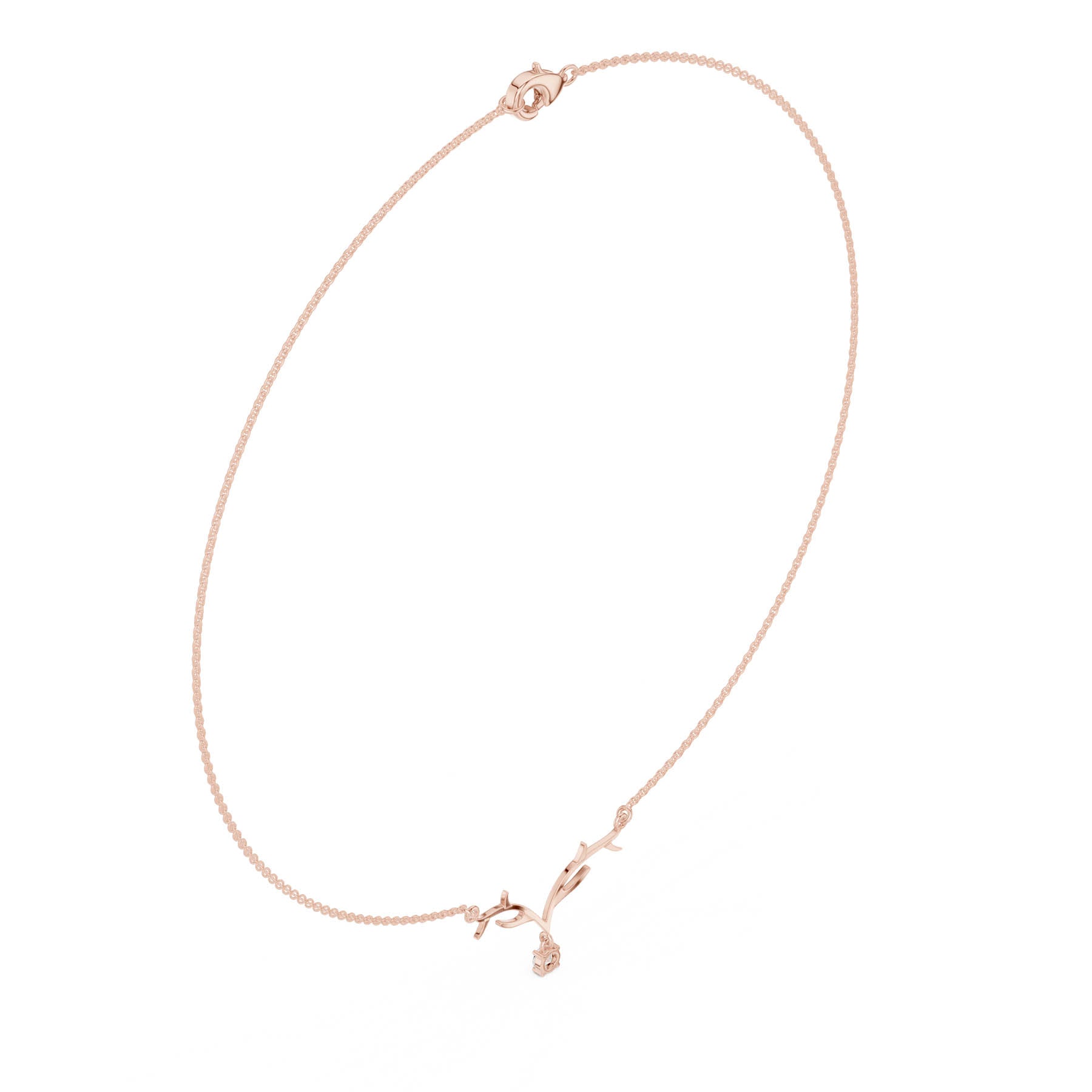 .24 Ct. Antler-Inspired Diamond Drop Pendant Necklace (SBWN (33)) 4