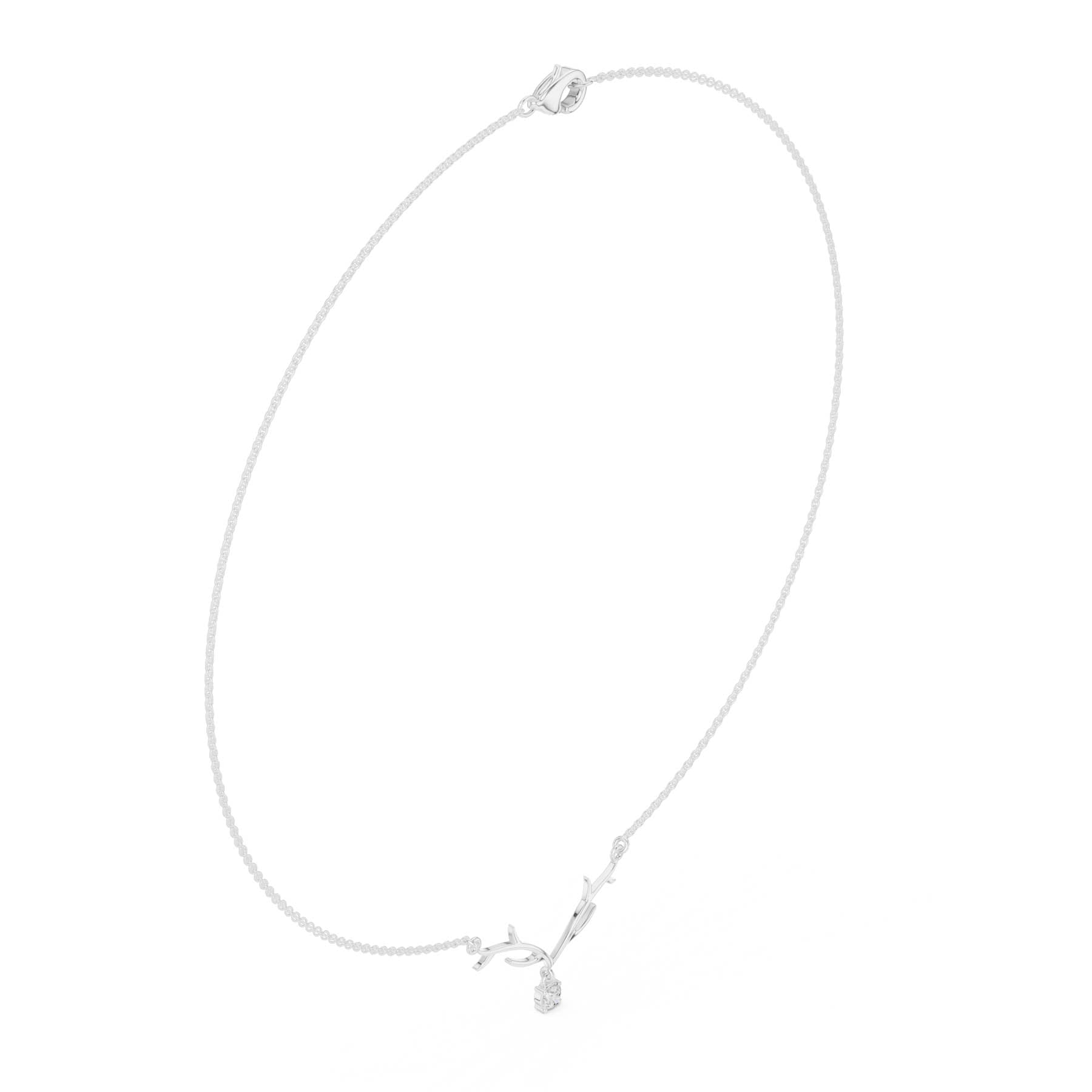 .24 Ct. Antler-Inspired Diamond Drop Pendant Necklace (SBWN (33)) 12