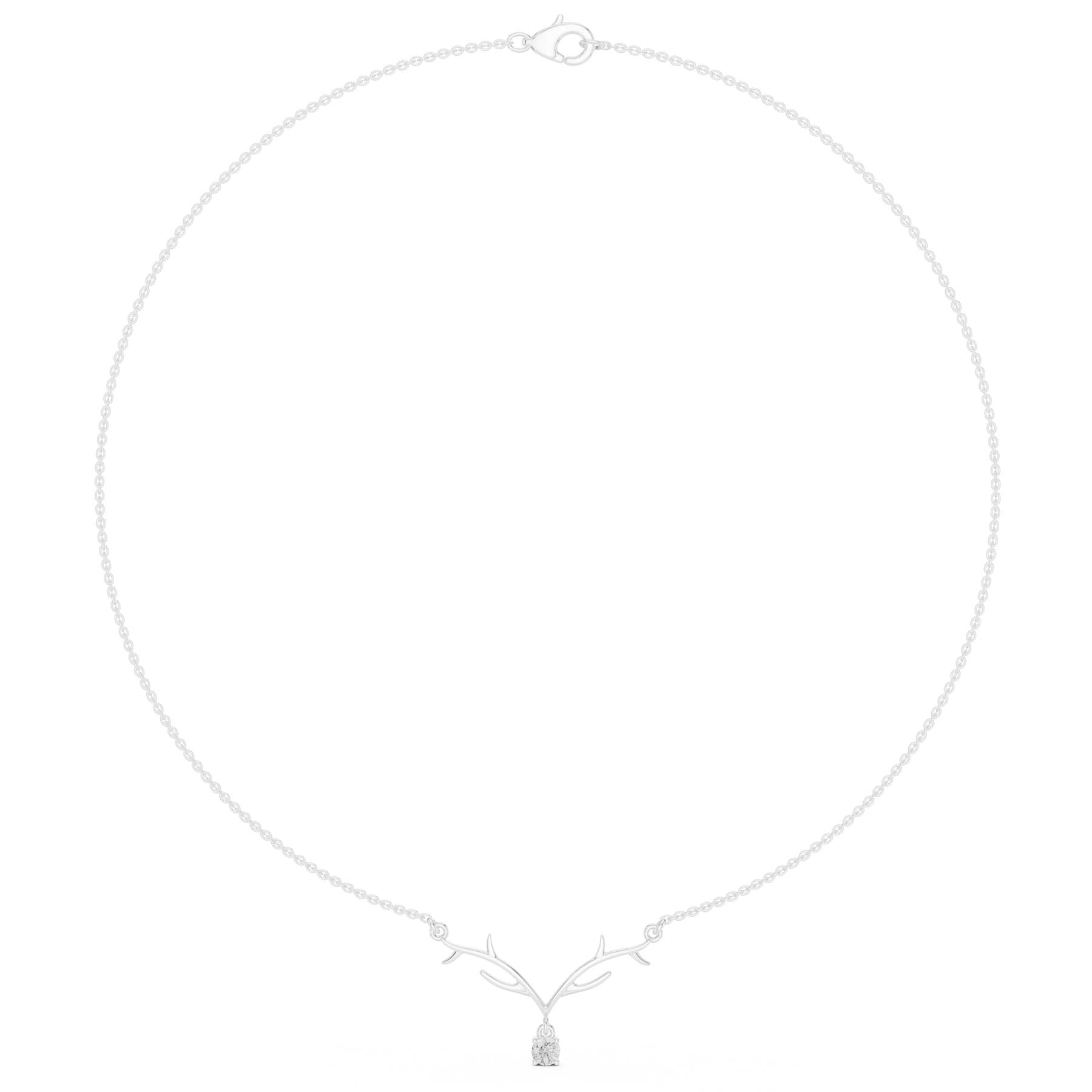 .24 Ct. Antler-Inspired Diamond Drop Pendant Necklace (SBWN (33)) 5