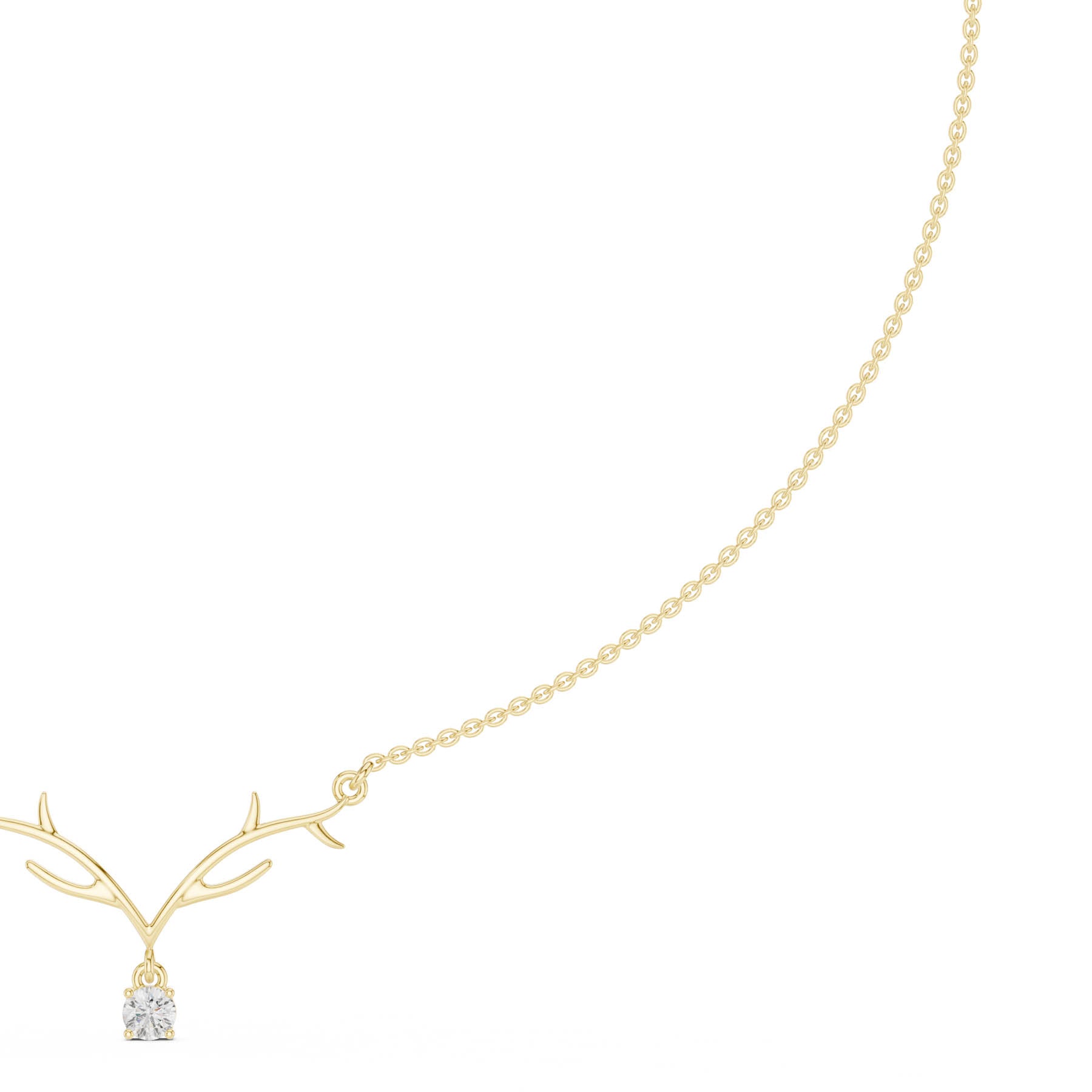 .24 Ct. Antler-Inspired Diamond Drop Pendant Necklace (SBWN (33)) 7