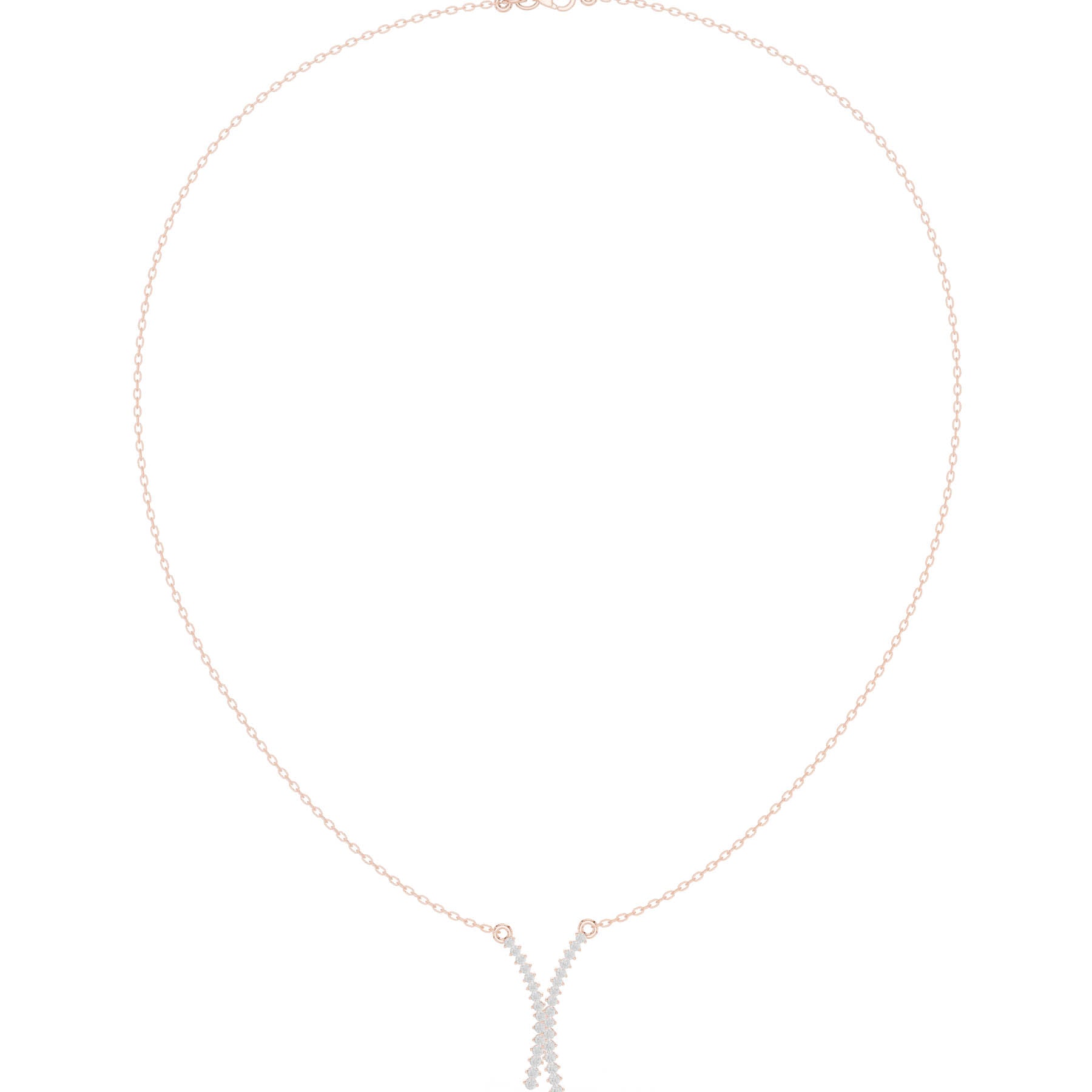 .37 Ct. Crossed V-Shape Round Diamond Pendant Necklace (SBWN (46)) 11