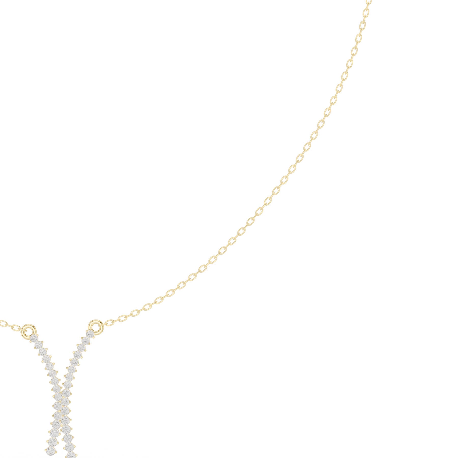 .37 Ct. Crossed V-Shape Round Diamond Pendant Necklace (SBWN (46)) 6