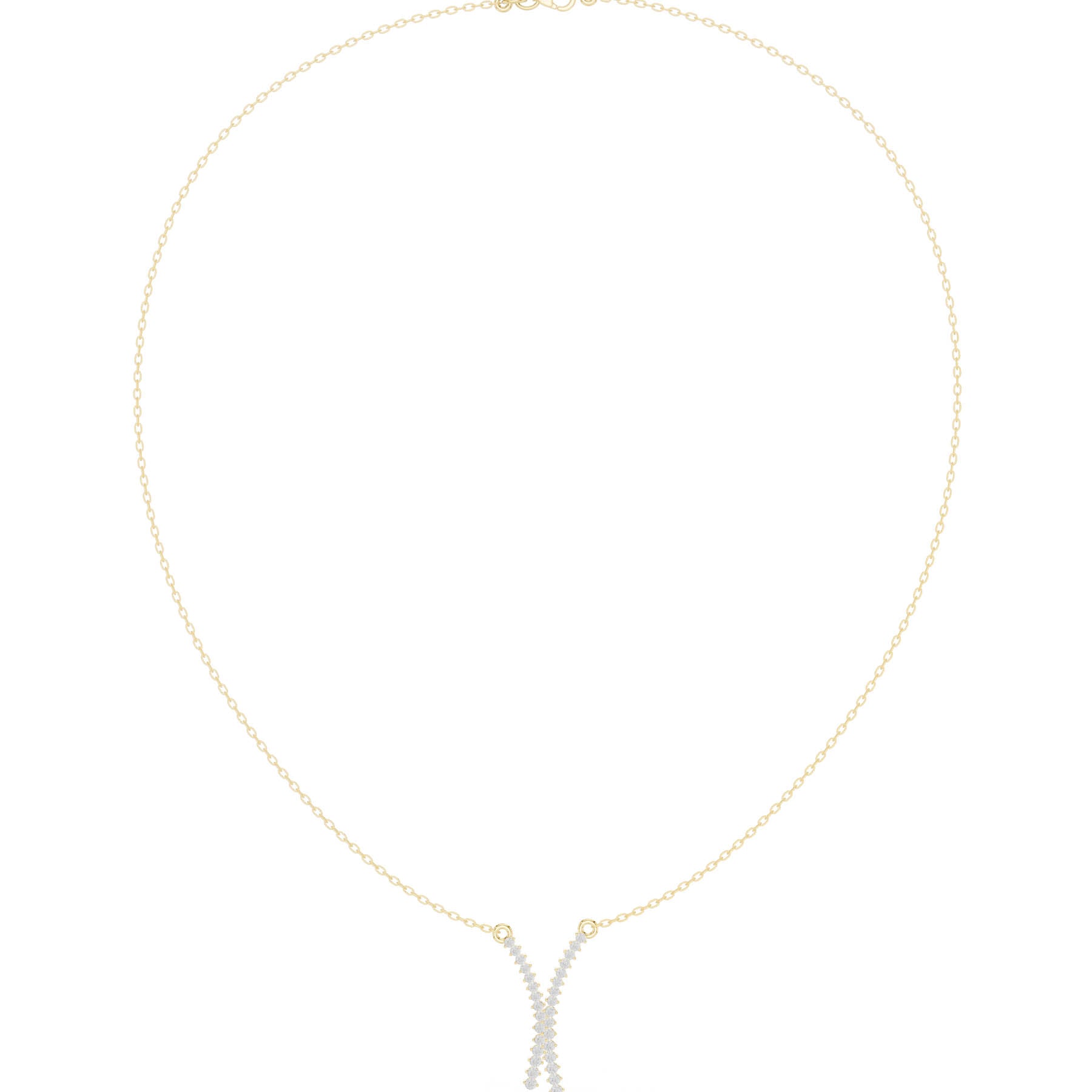 .37 Ct. Crossed V-Shape Round Diamond Pendant Necklace (SBWN (46)) 7
