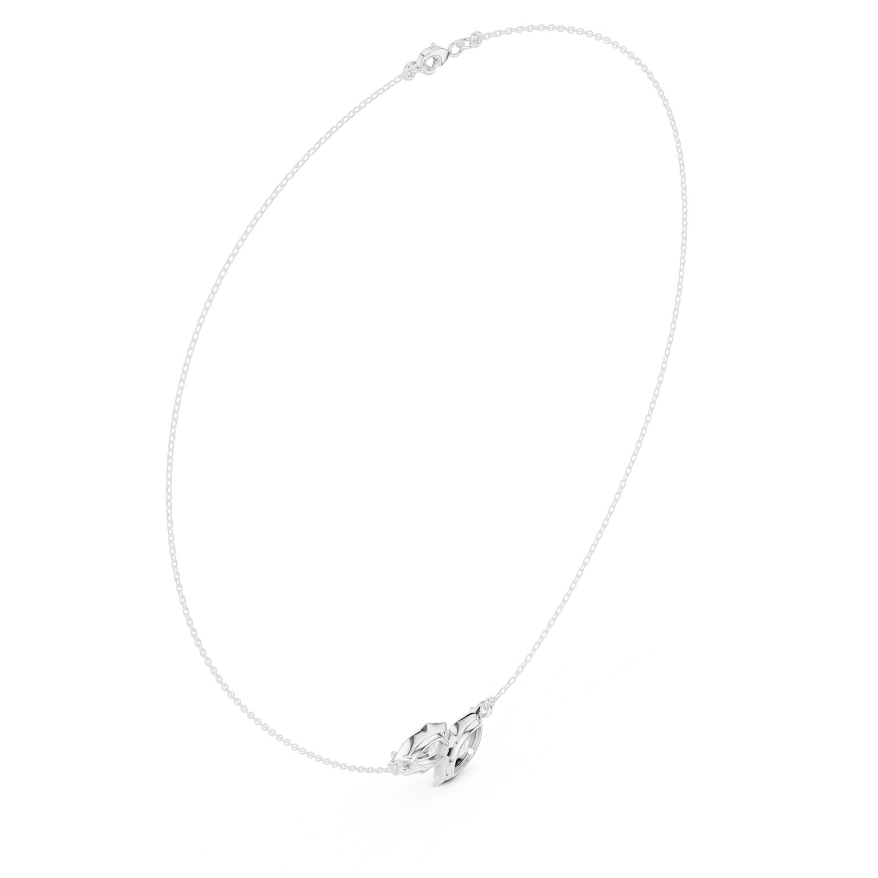 3.30 Ct. Marquise and Pear Diamond Two-Stone Pendant Necklace (SBWN (48)) 10