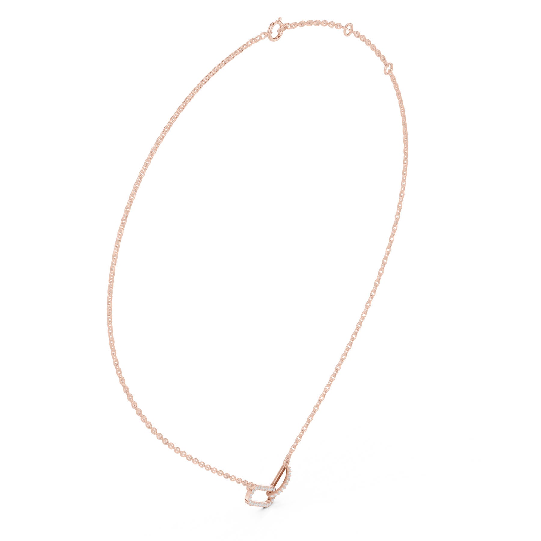 .30 Ct. Interlocking Diamond Link Pendant Necklace (SBWN (50)) 8