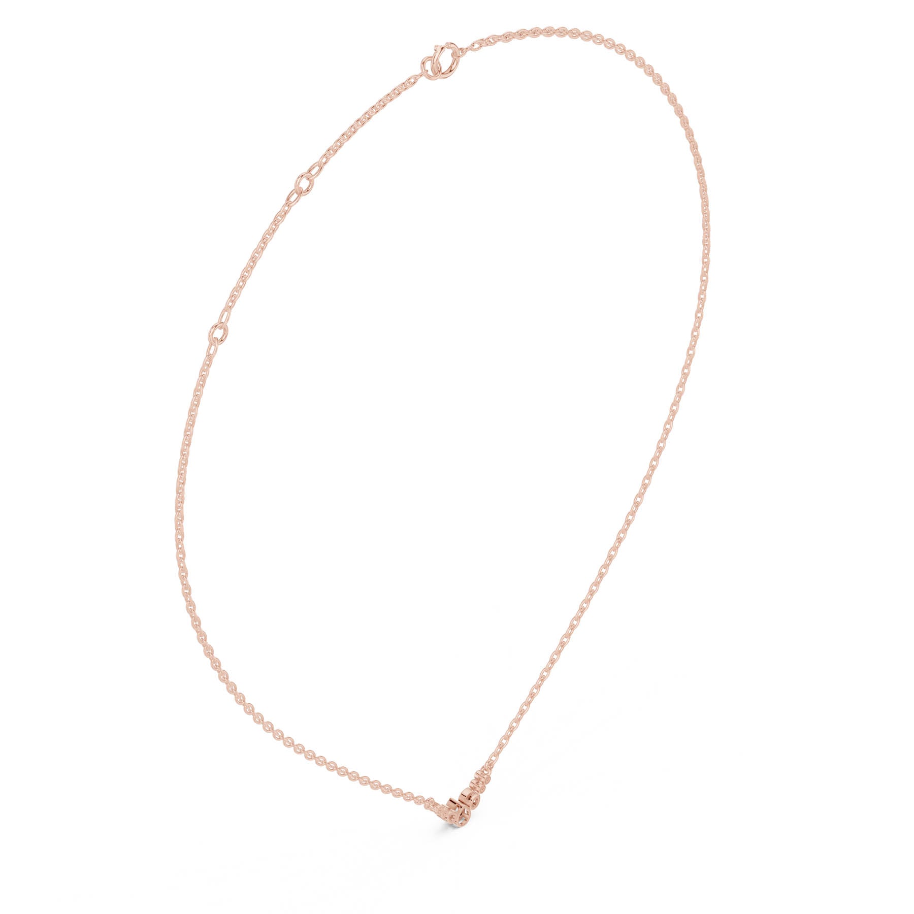 .20 Ct. Graduated Pear and Round Diamond Drop Necklace with Delicate Chain (SBWN (54)) 4