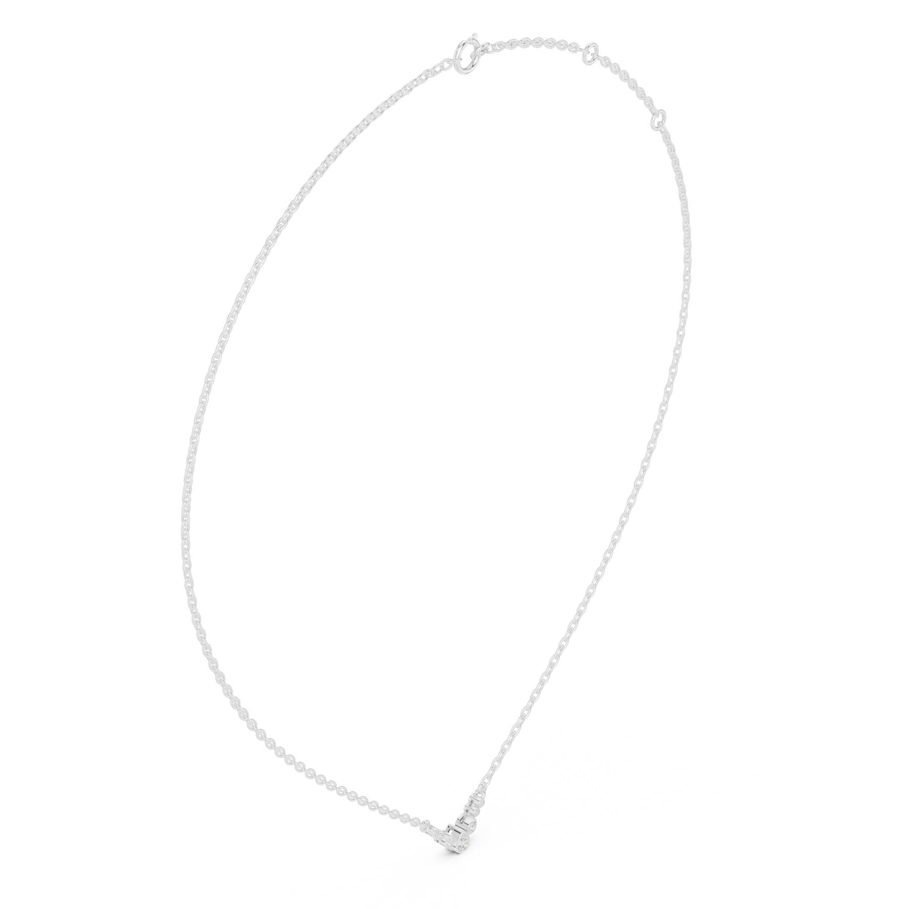 .20 Ct. Graduated Pear and Round Diamond Drop Necklace with Delicate Chain (SBWN (54)) 12